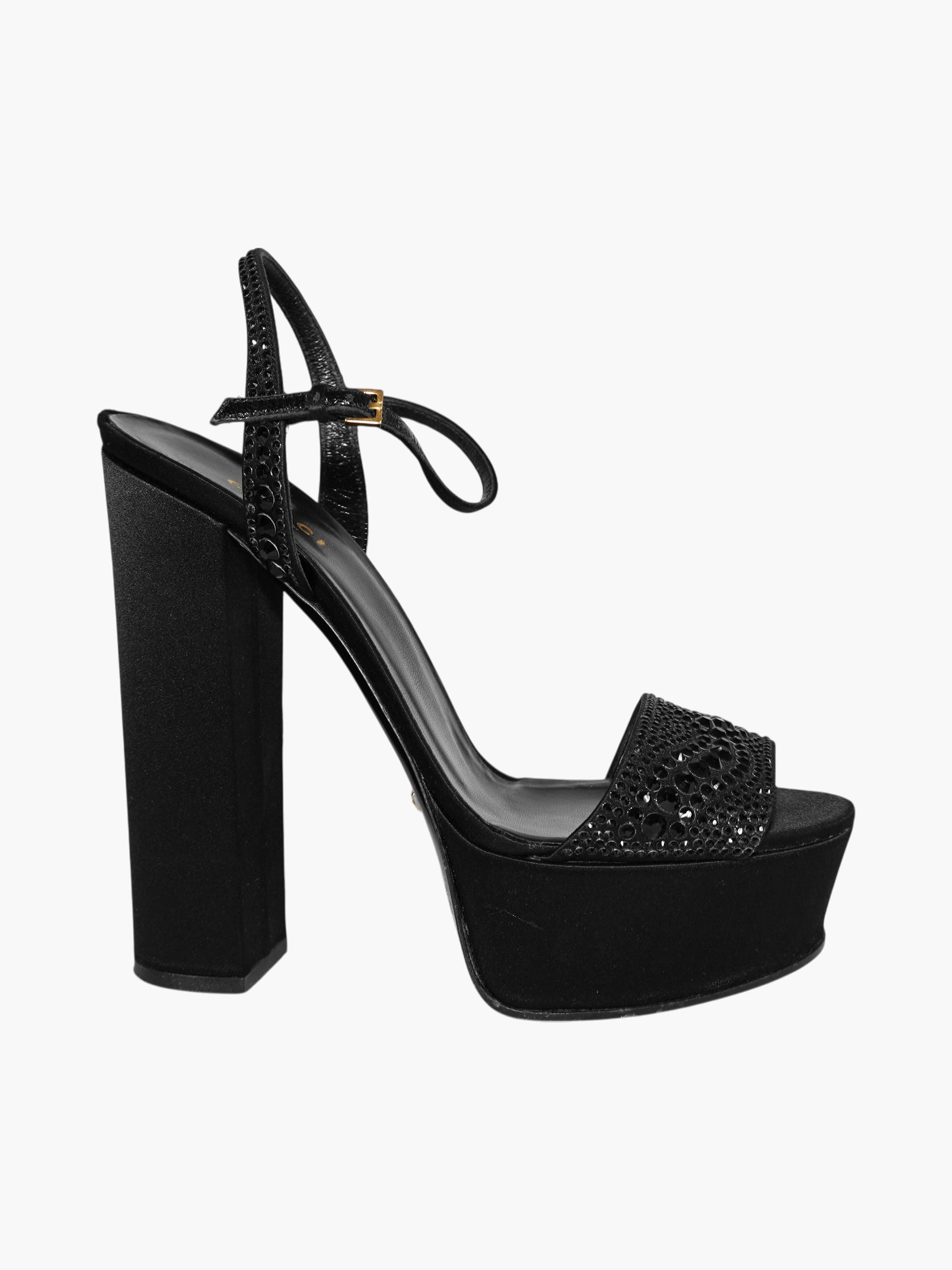Satin Platform Pumps