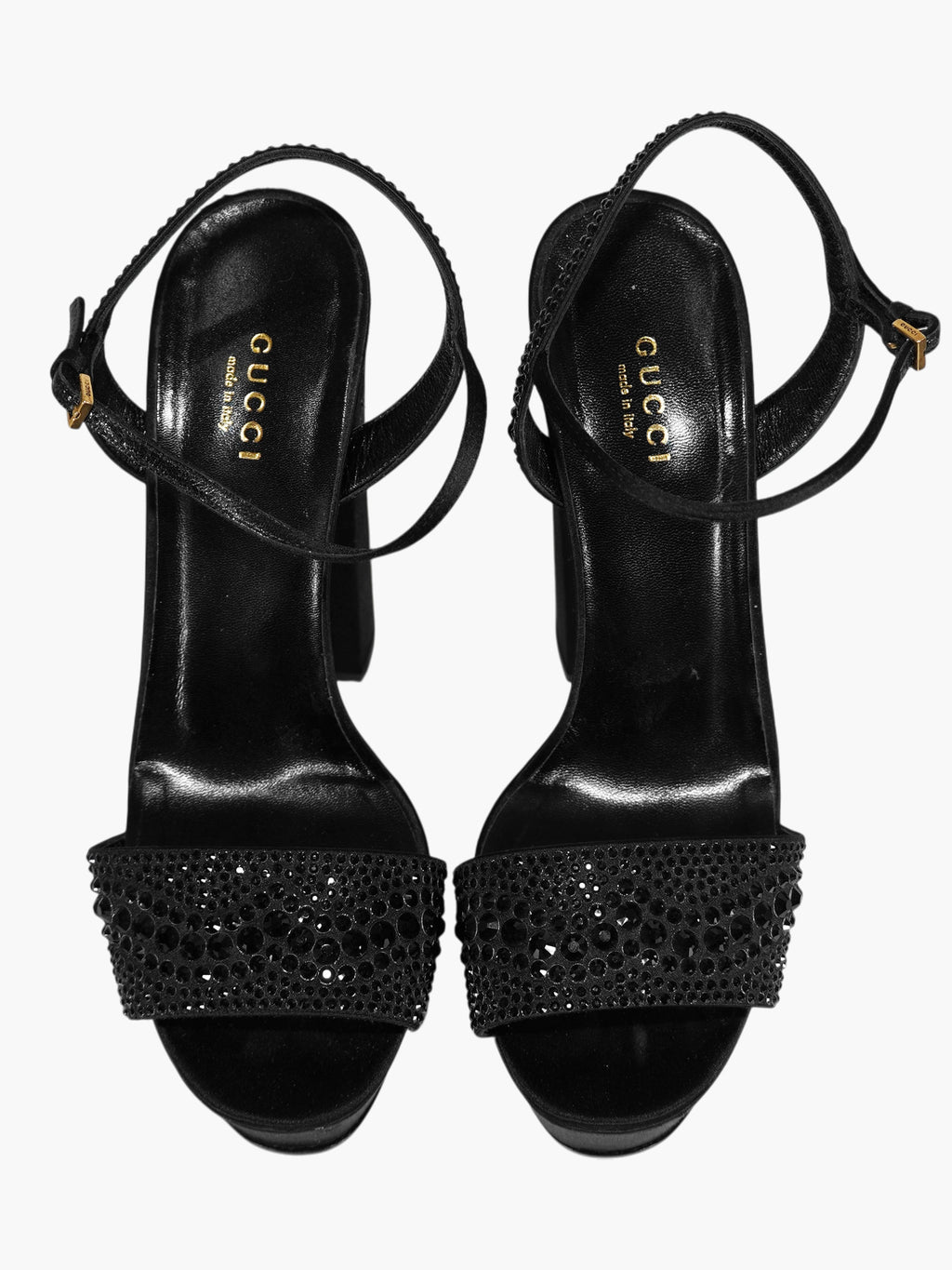 Satin Platform Pumps