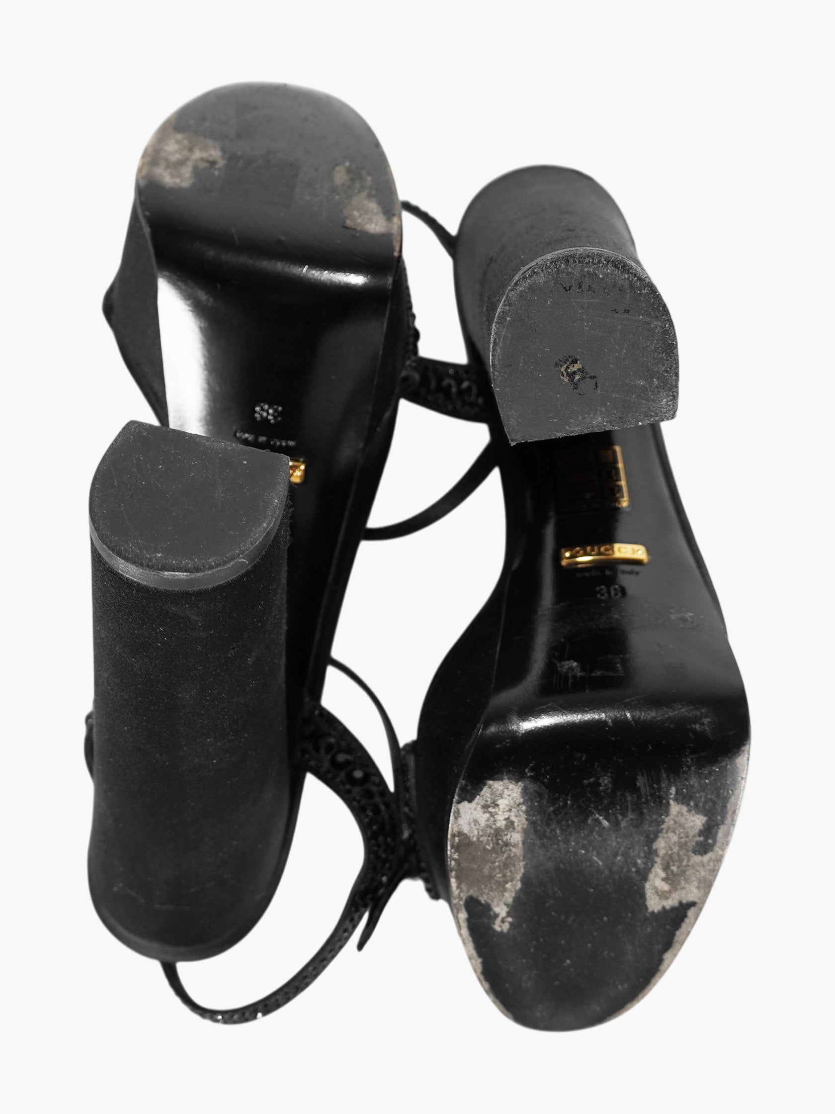 Satin Platform Pumps