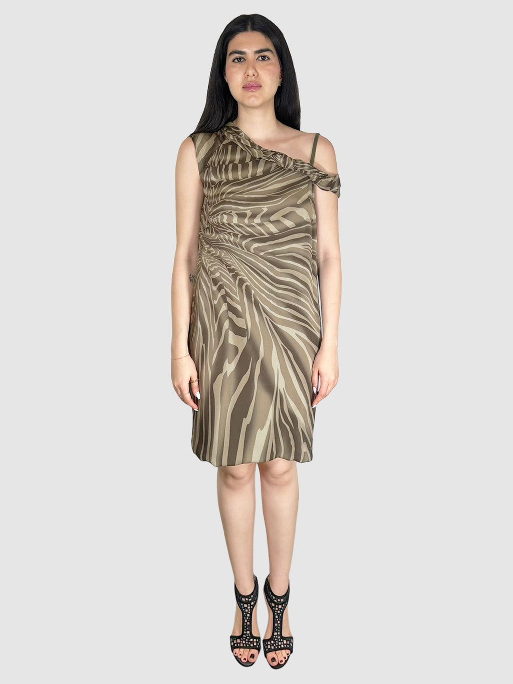 Silk Patterned Dress