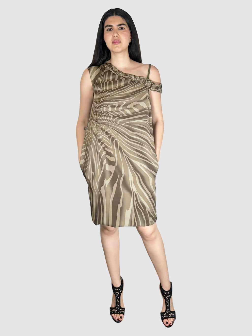 Silk Patterned Dress