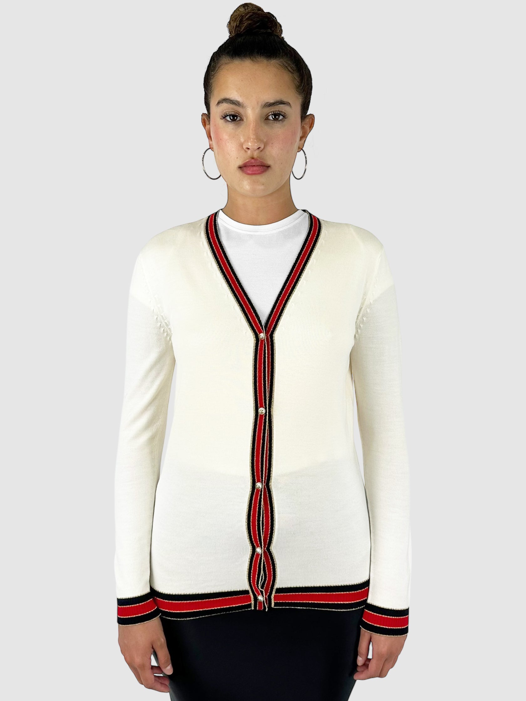 Web Stripe Cardigan