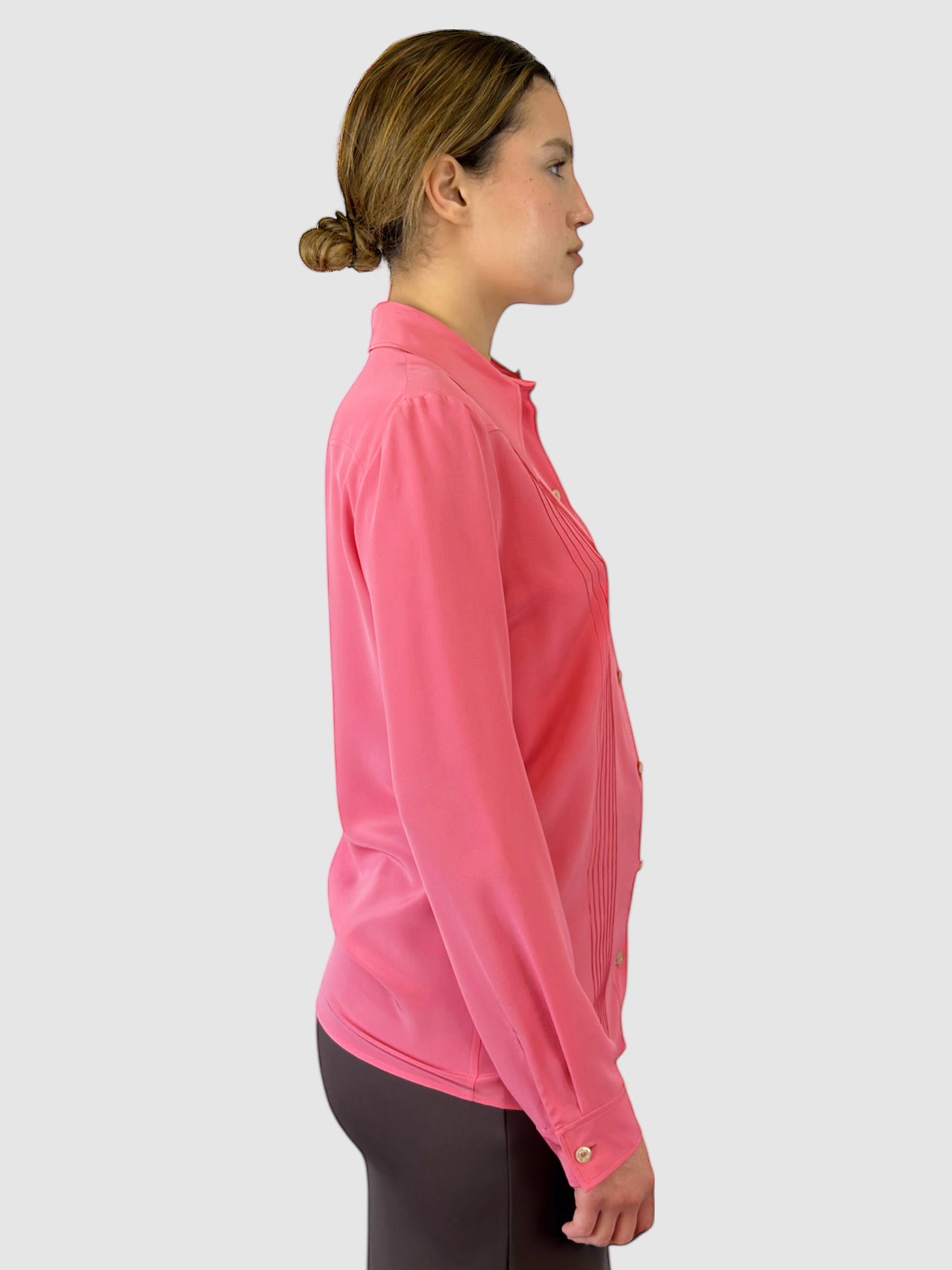 Collared Button-Up Top