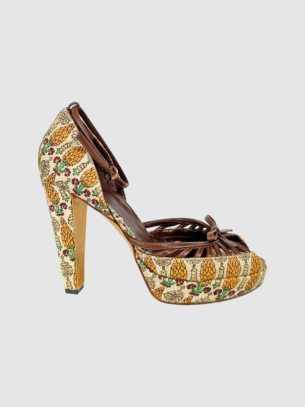 Pineapple Print Pumps