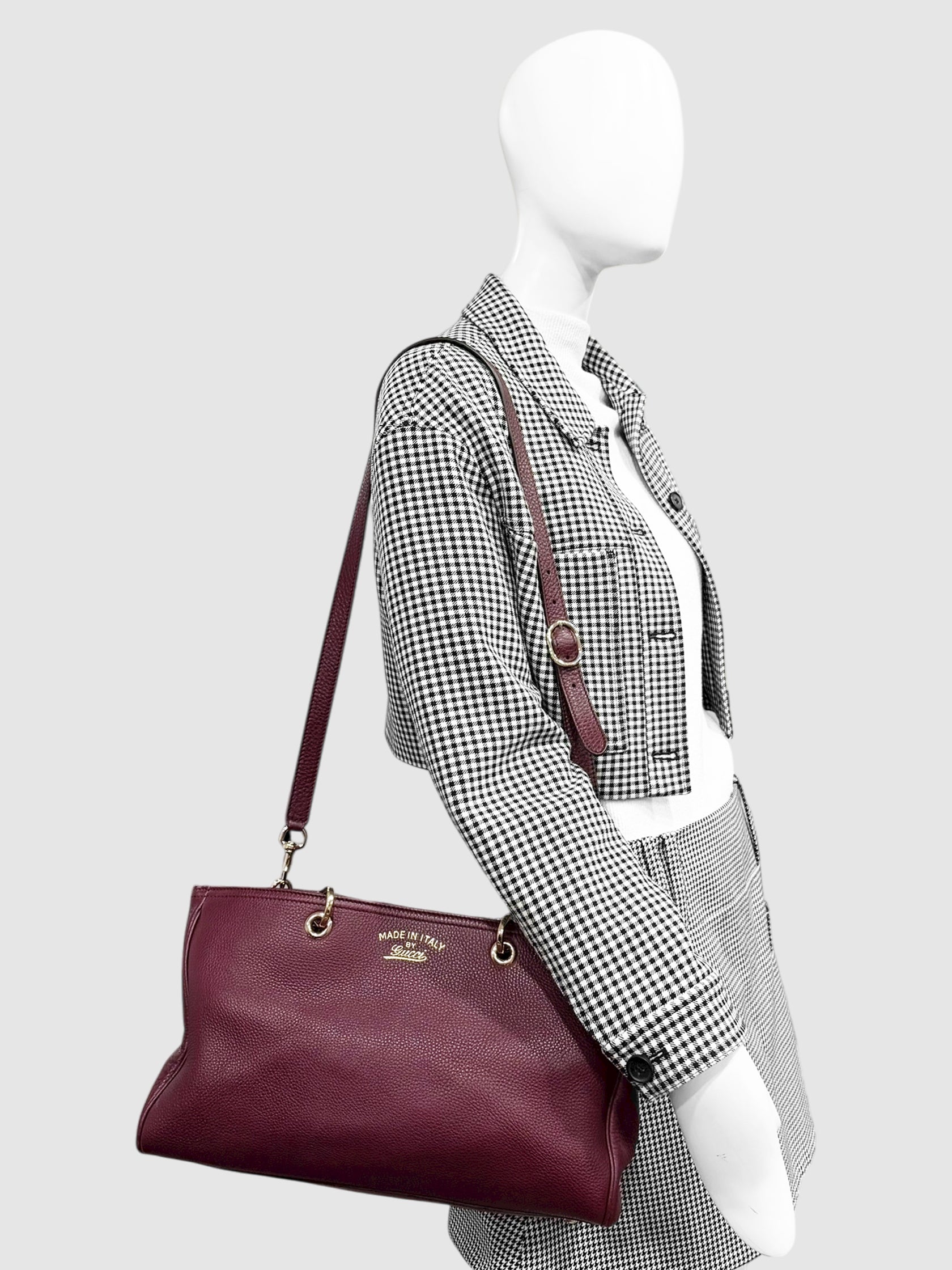 Bamboo Handle Shopper