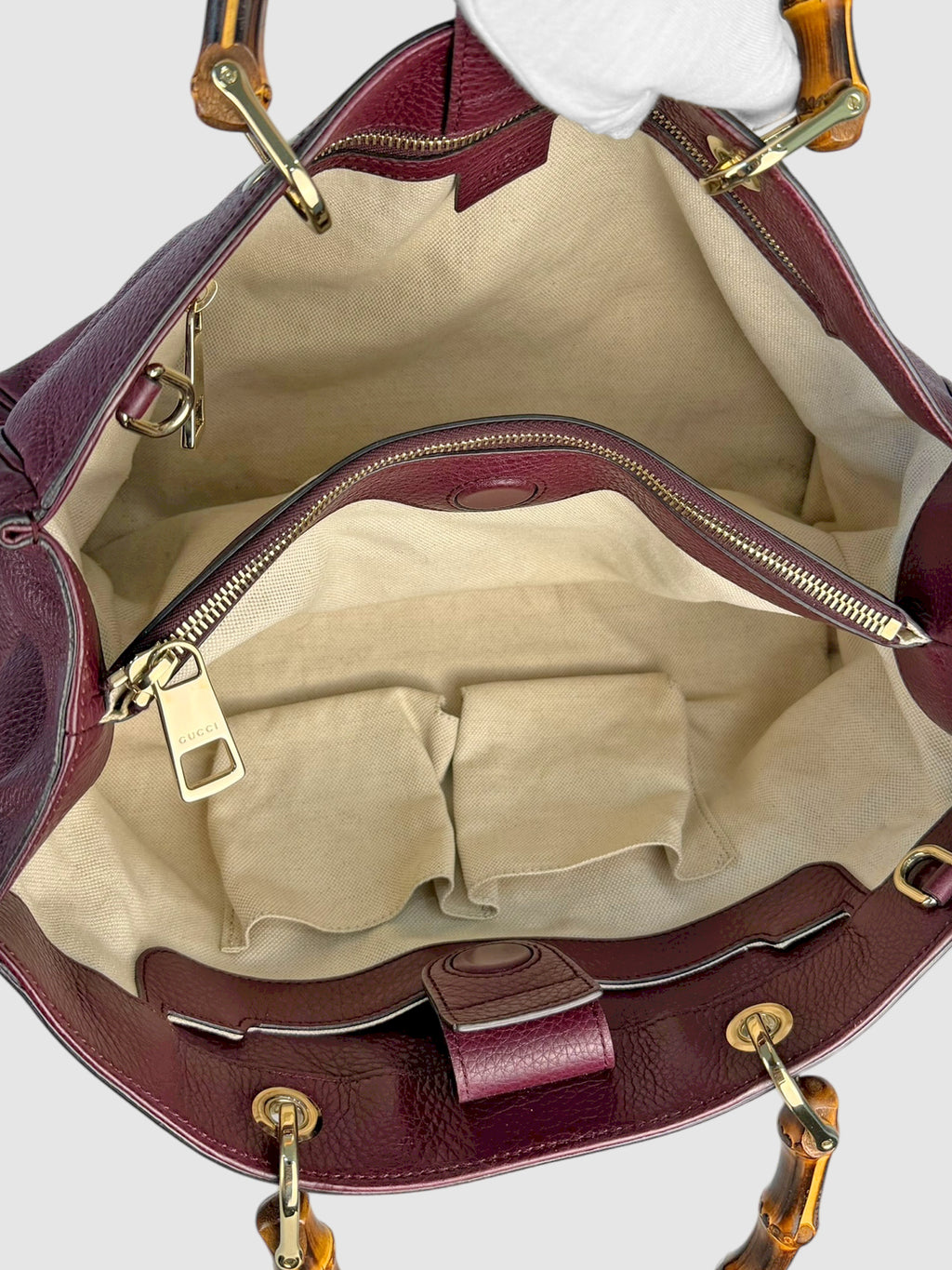 Bamboo Handle Shopper