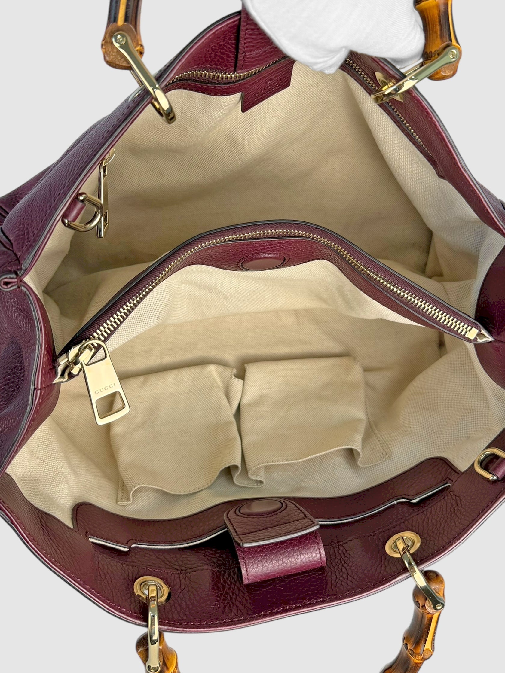 Bamboo Handle Shopper