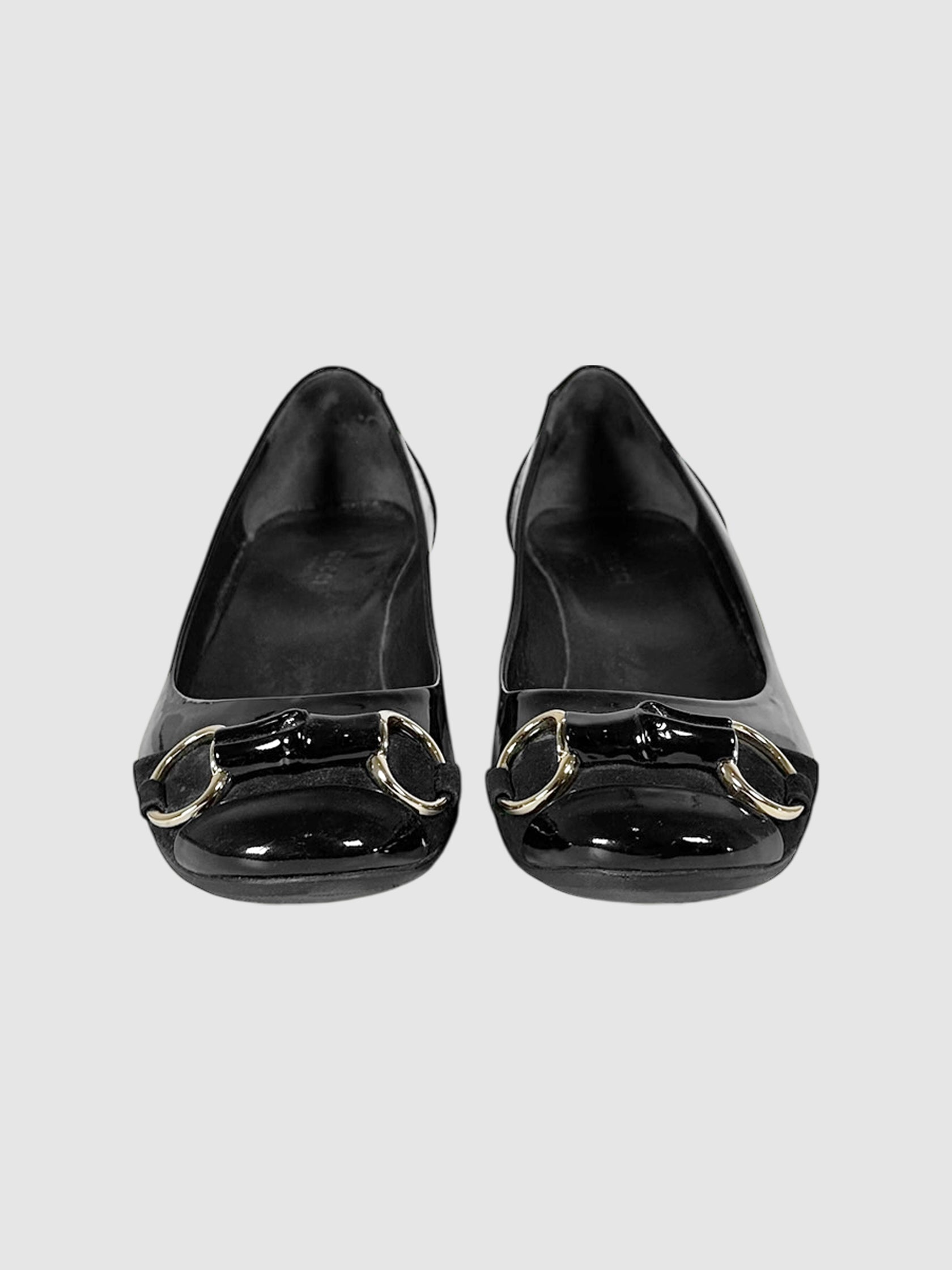 Patent Horsebit Pumps