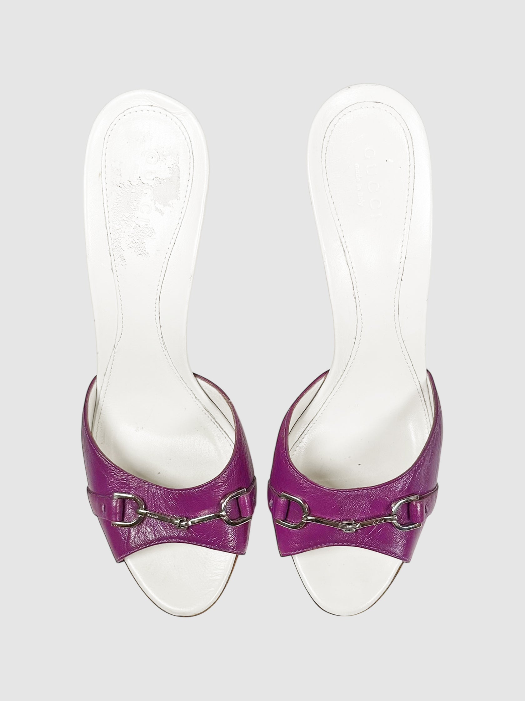 Horsebit Heeled Mules