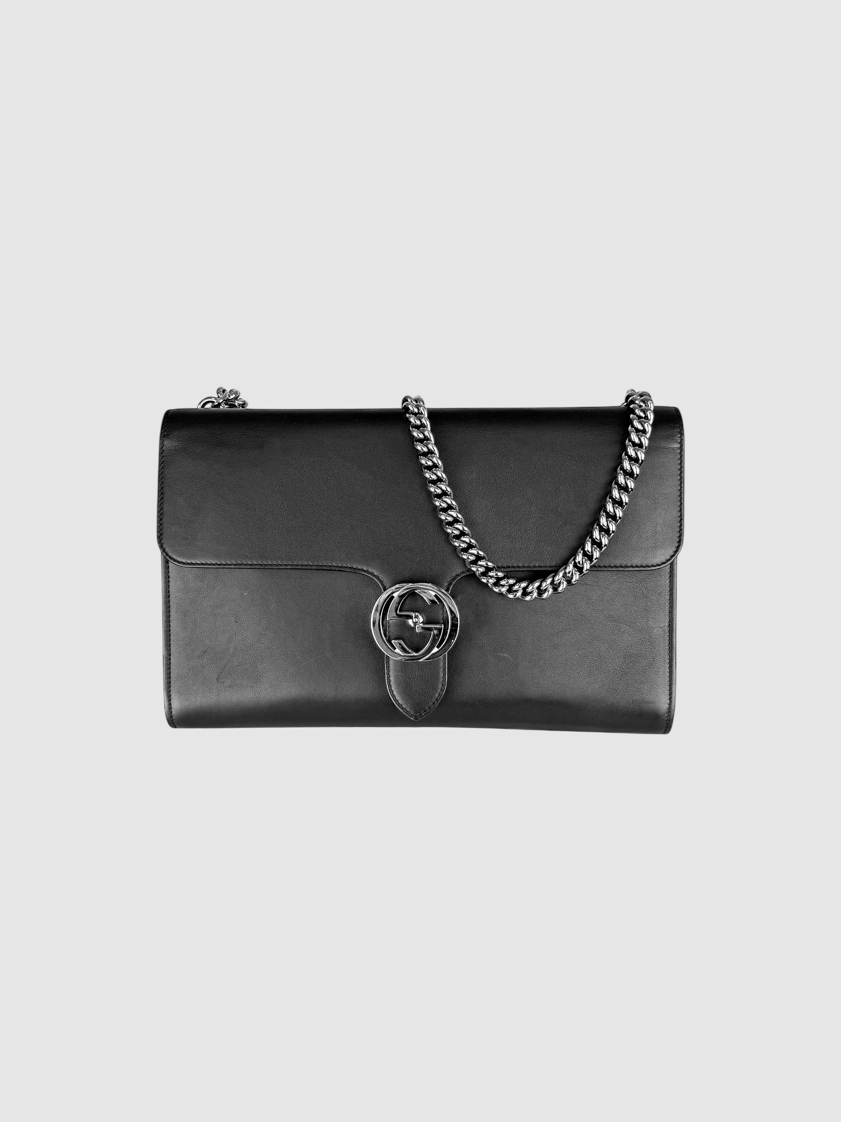 Interlocking GG Leather Bag