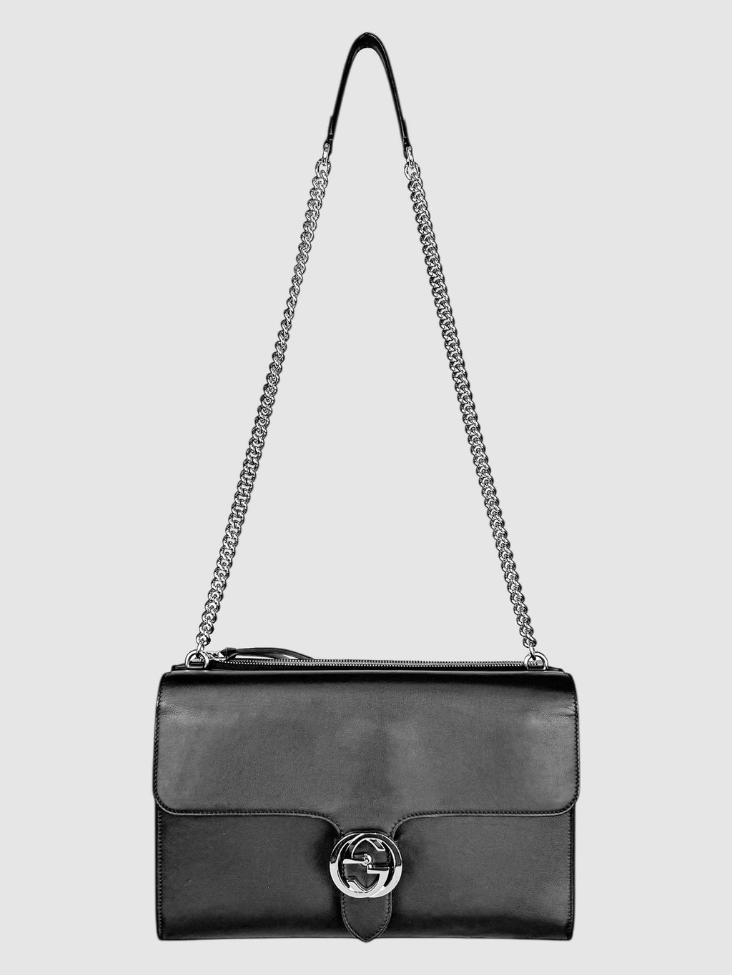 Interlocking GG Leather Bag