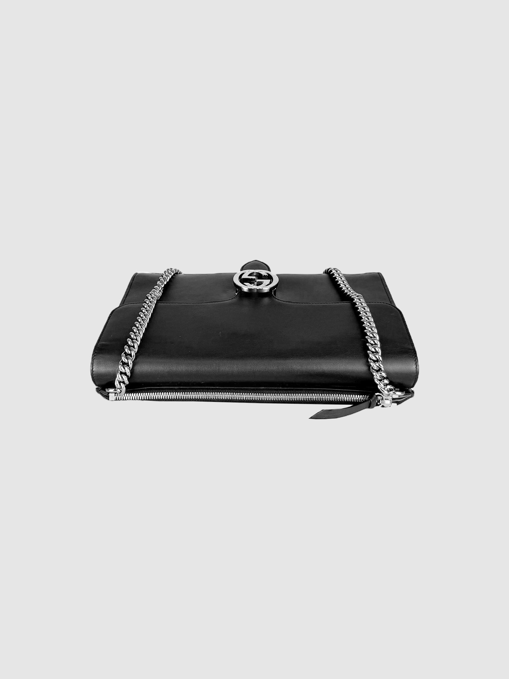 Interlocking GG Leather Bag