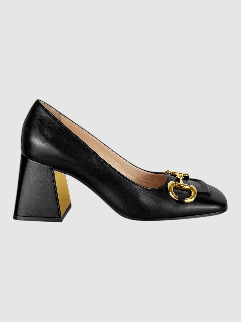 Horsebit Leather Pumps
