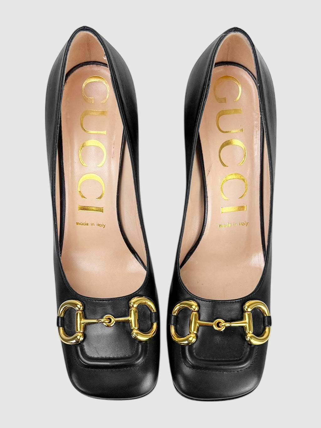 Horsebit Leather Pumps