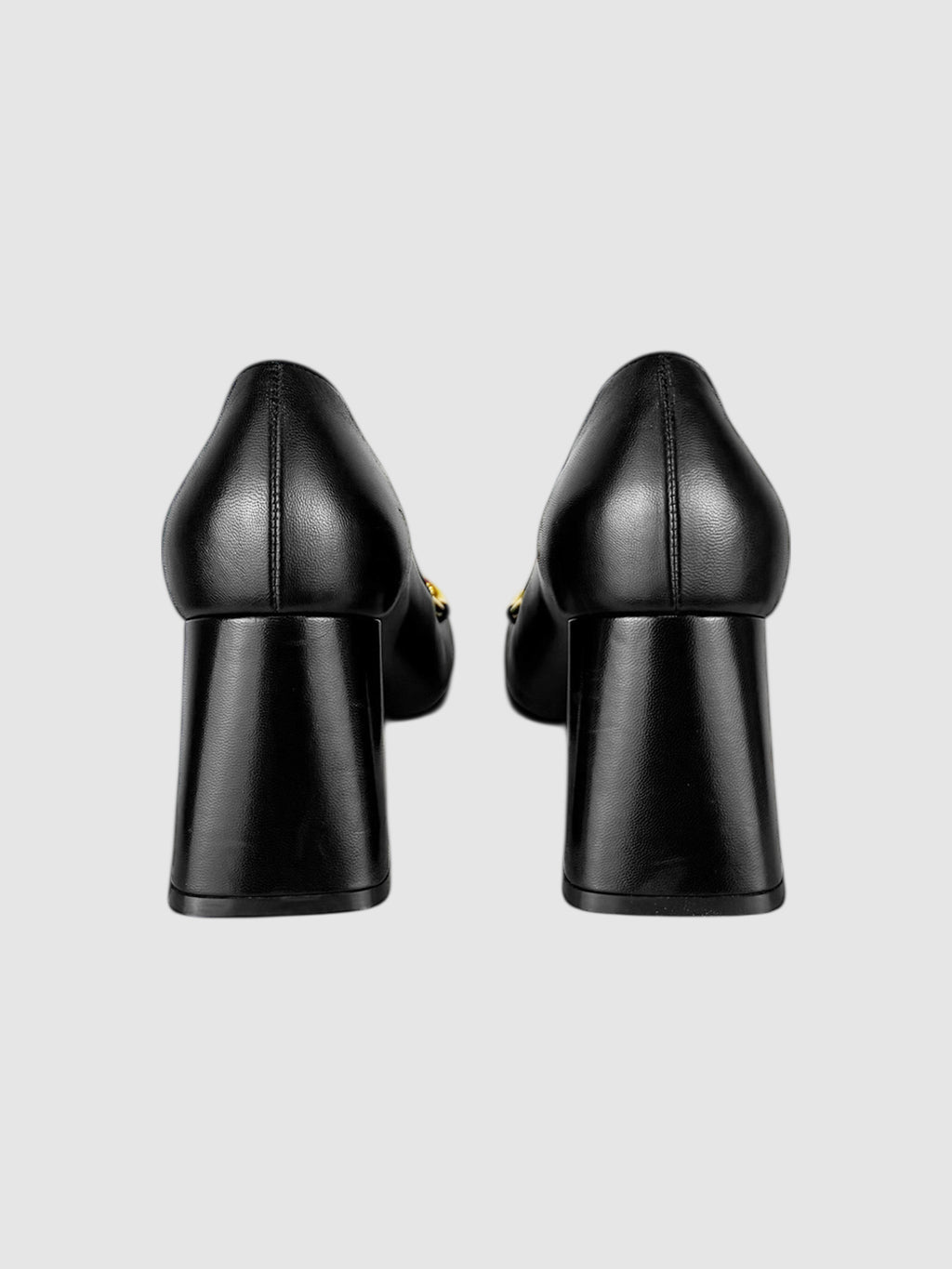 Horsebit Leather Pumps