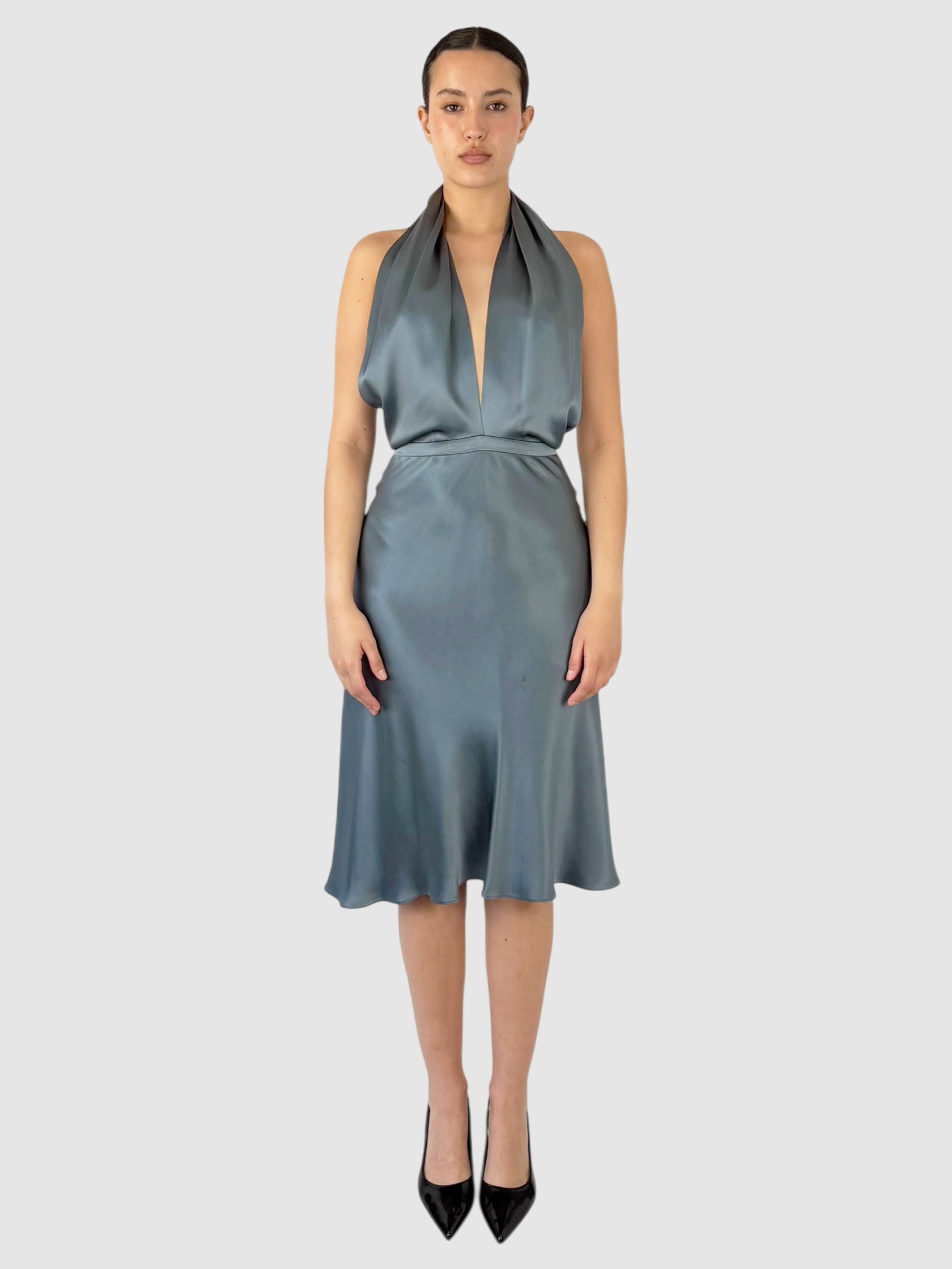 Silk Halter Dress