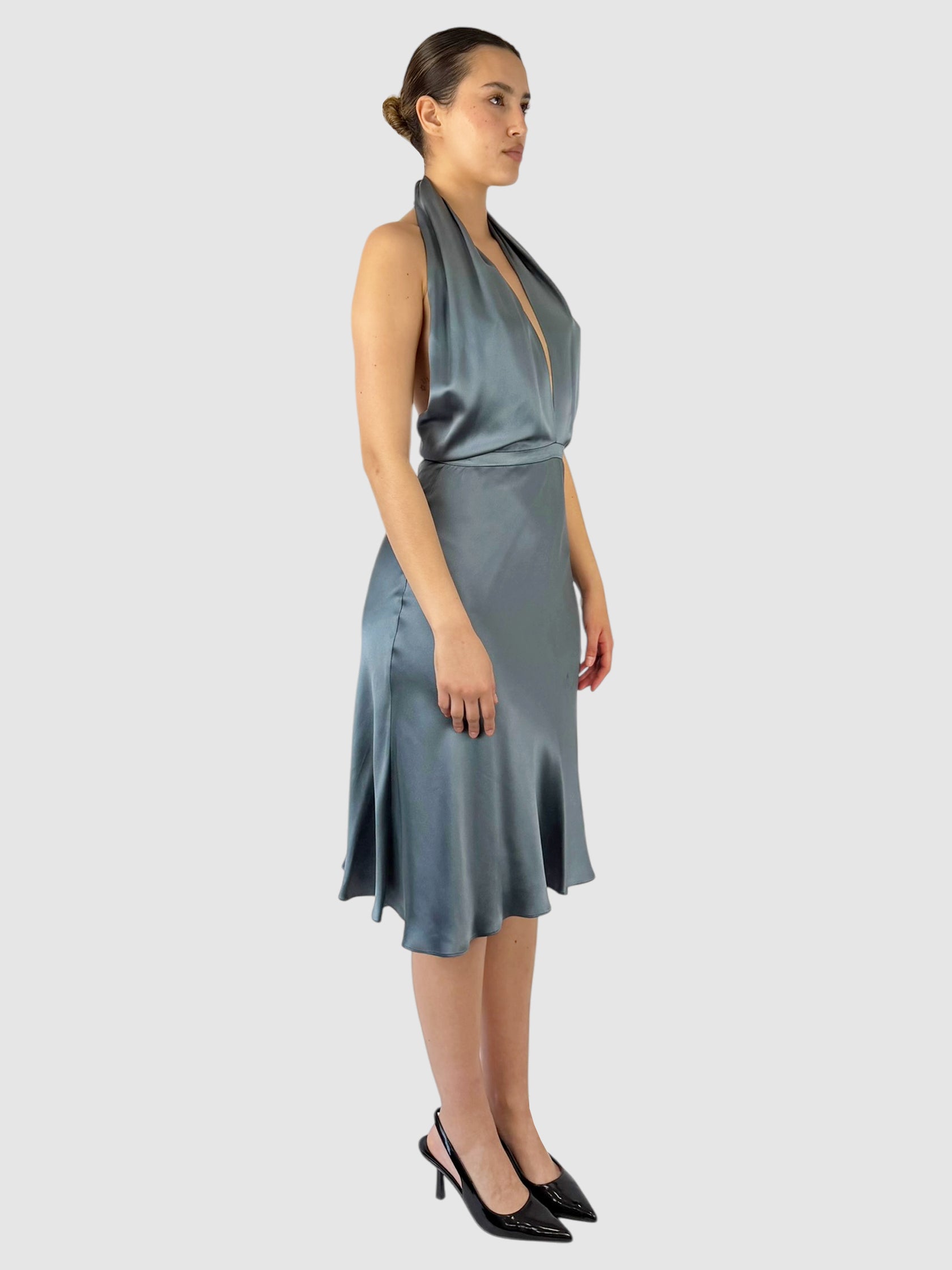 Silk Halter Dress