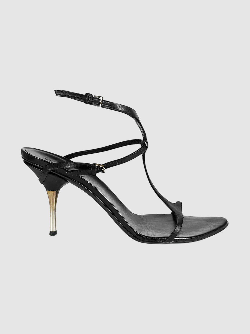 Leather T-Strap Pumps