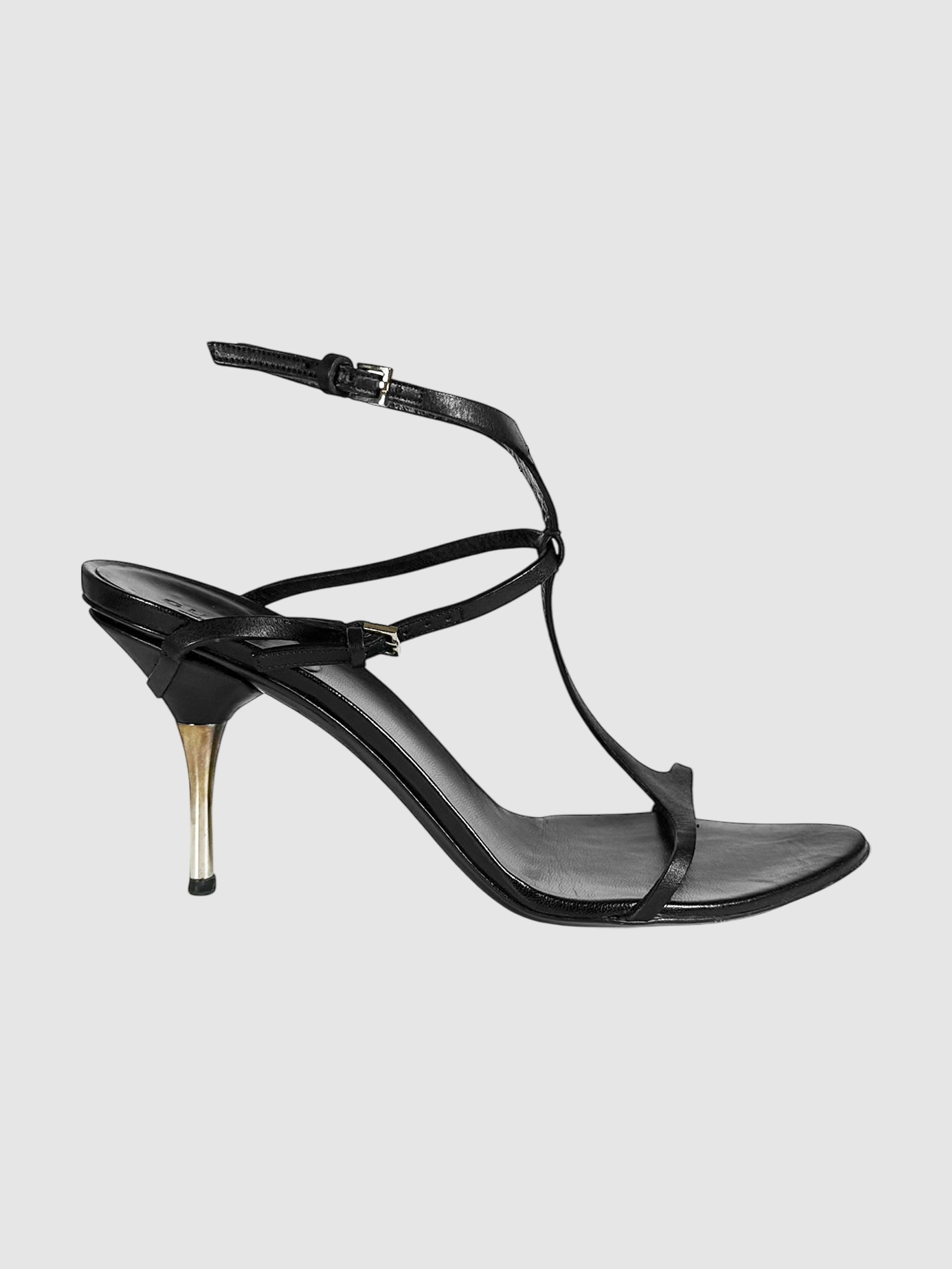 Leather T-Strap Pumps