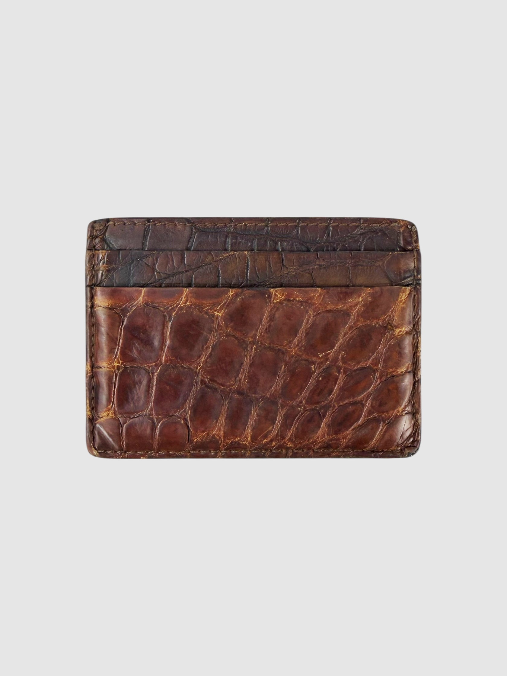 Crocodile Leather Card Holder