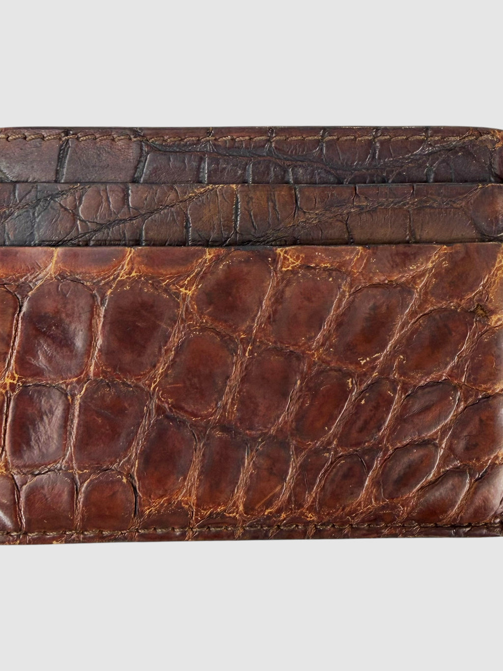 Crocodile Leather Card Holder