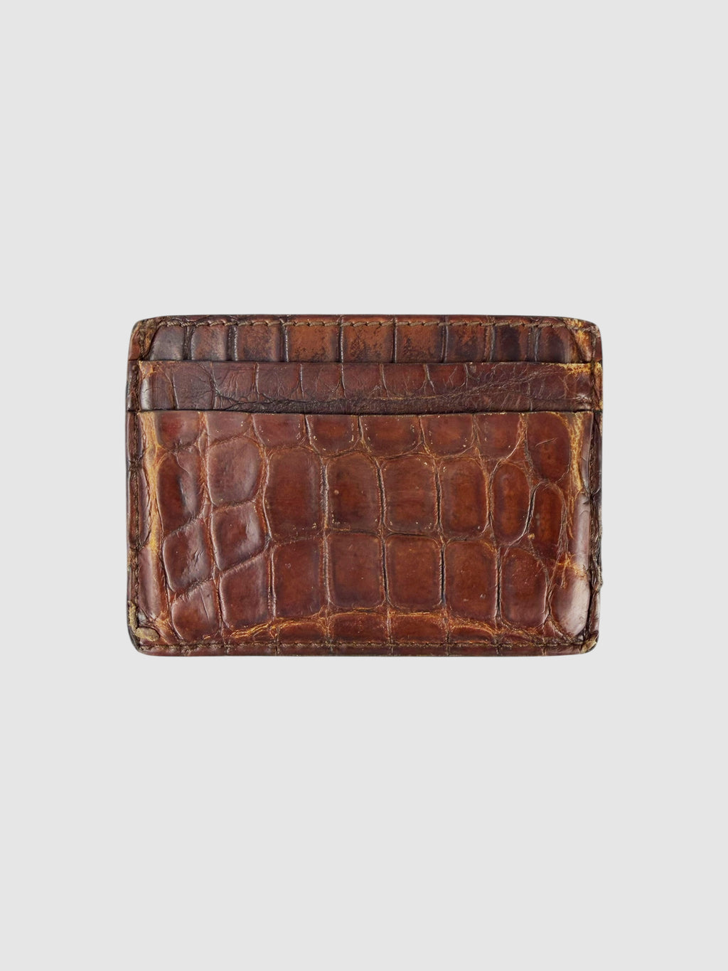 Crocodile Leather Card Holder