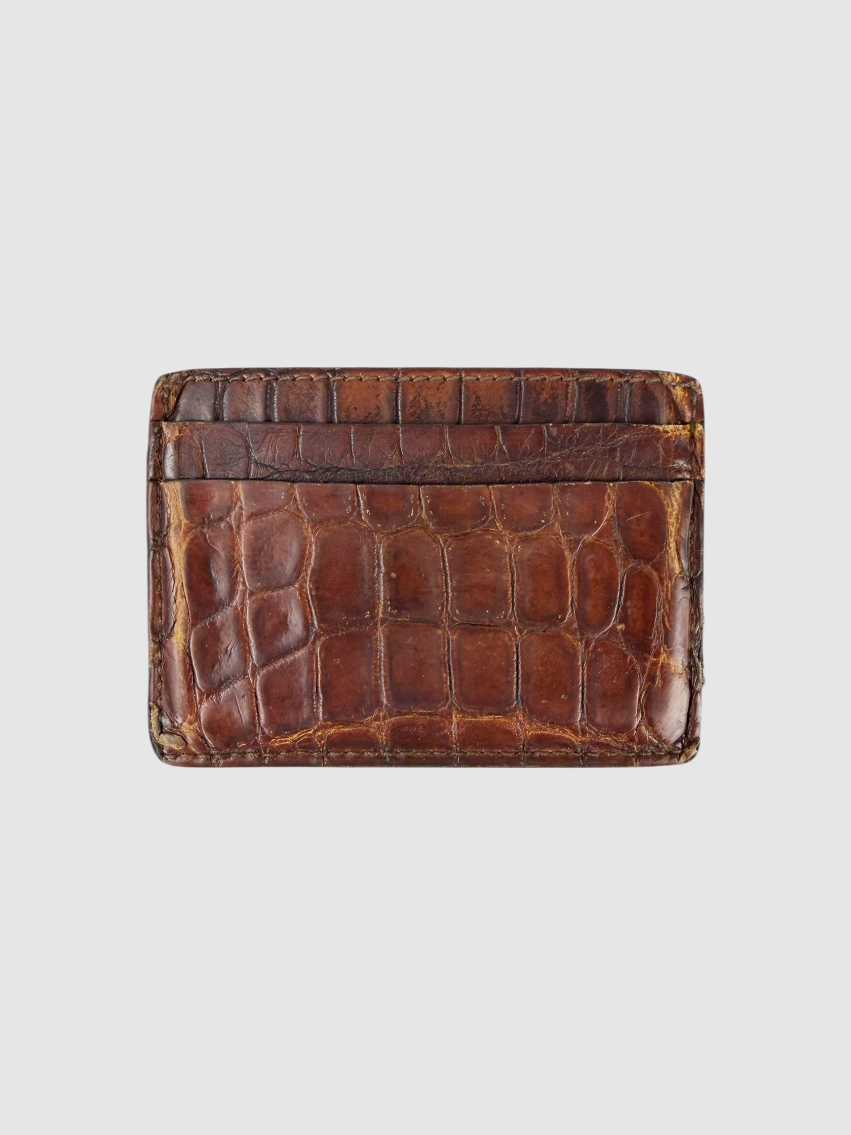 Crocodile Leather Card Holder