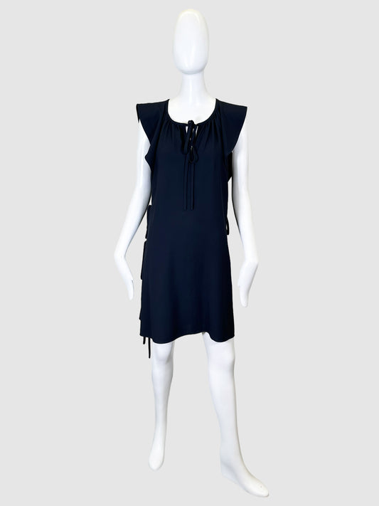 Tie Accent A-Line Dress  - Size 40