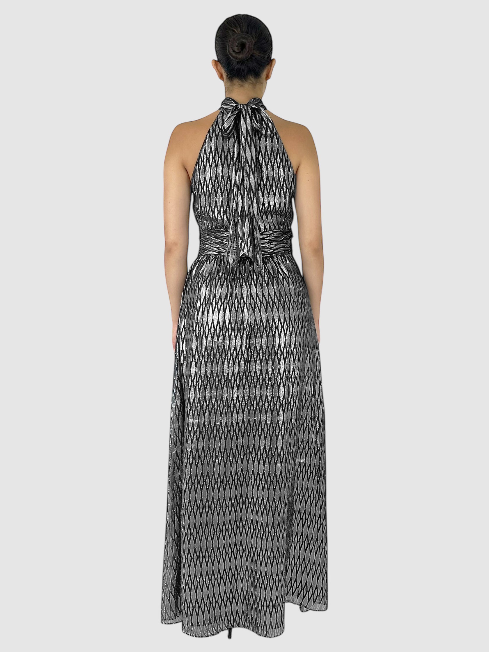 Metallic Silk Dress