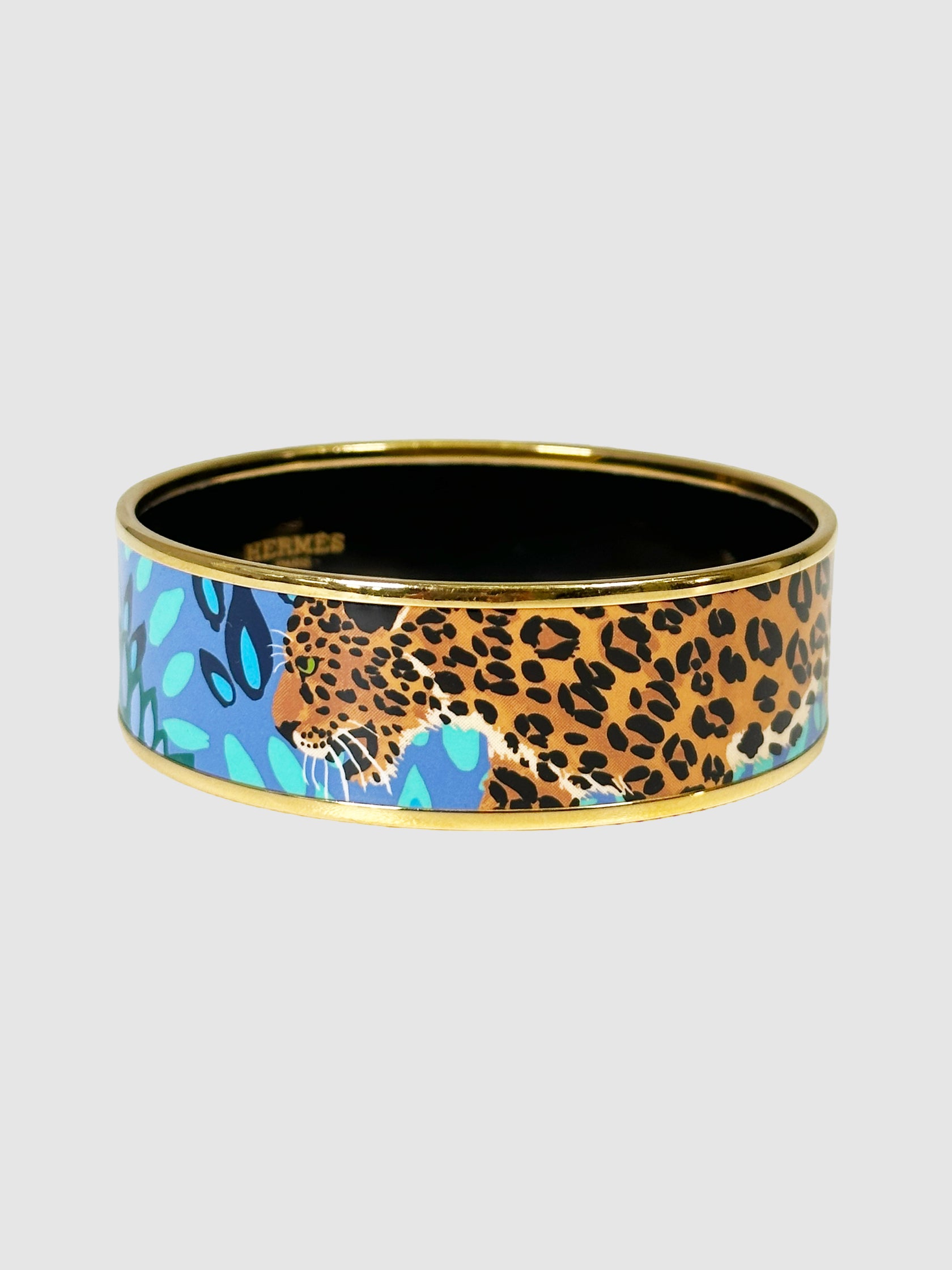 Wide Jungle Of Eden Bangle Bracelet