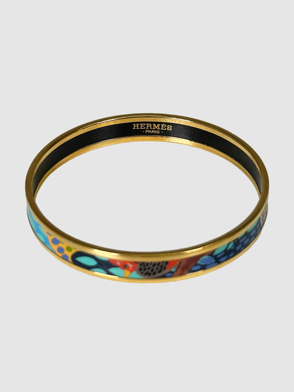 Narrow Enamel Bangle Bracelet