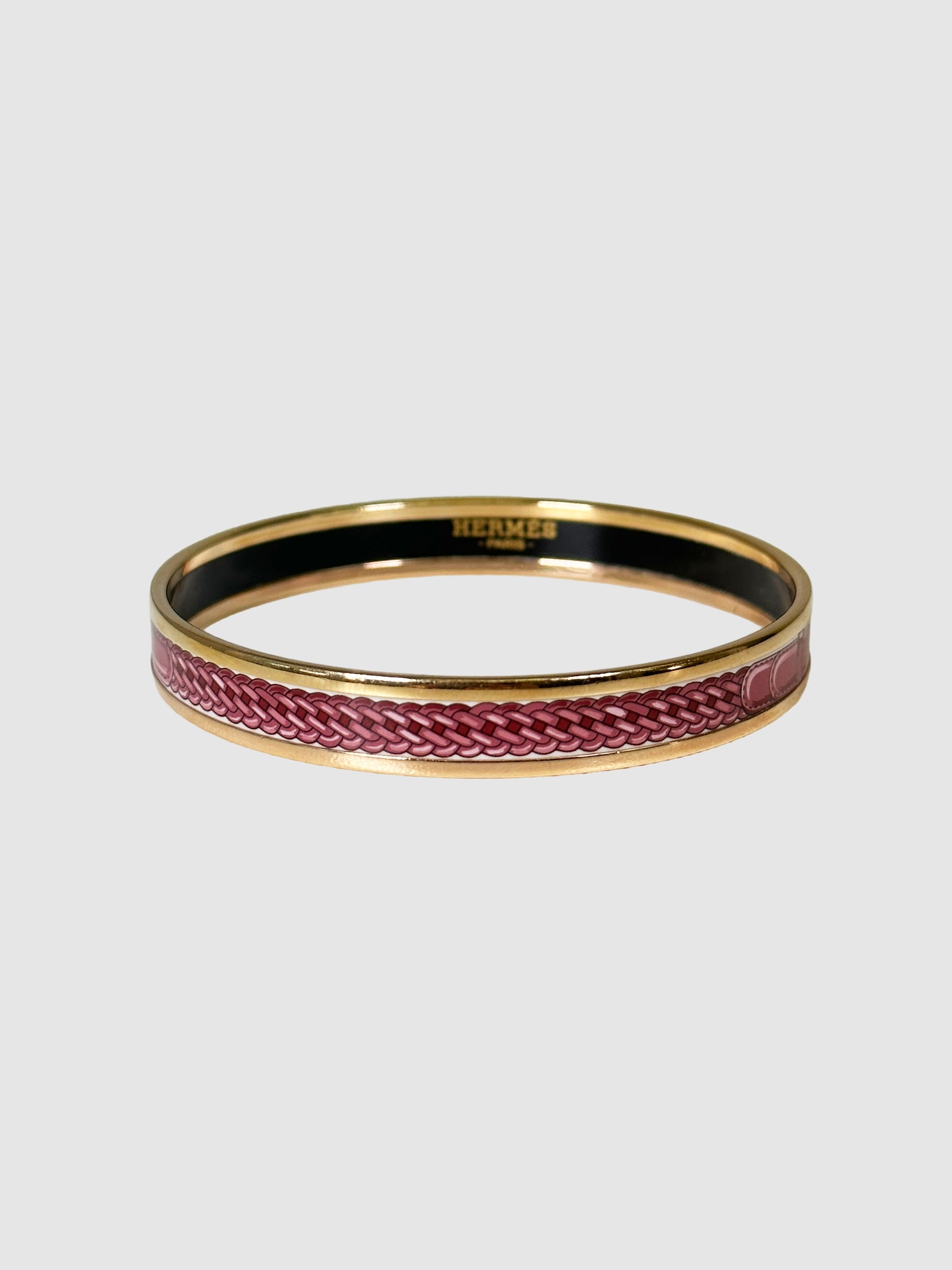 Narrow Enamel Bangle Bracelet