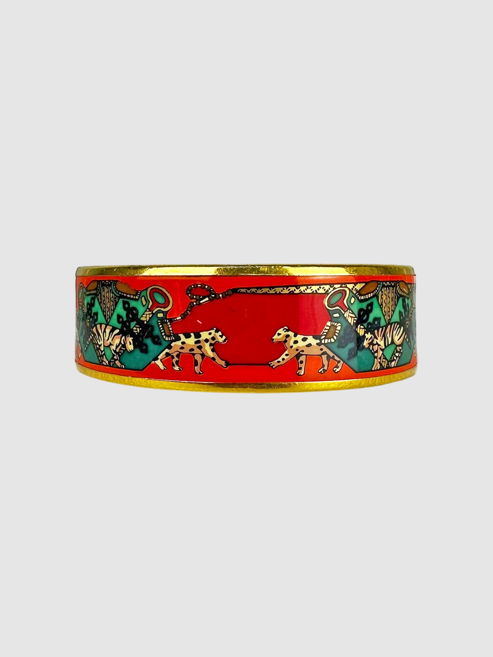 Tiger and Snow Leopard Printed Bangle