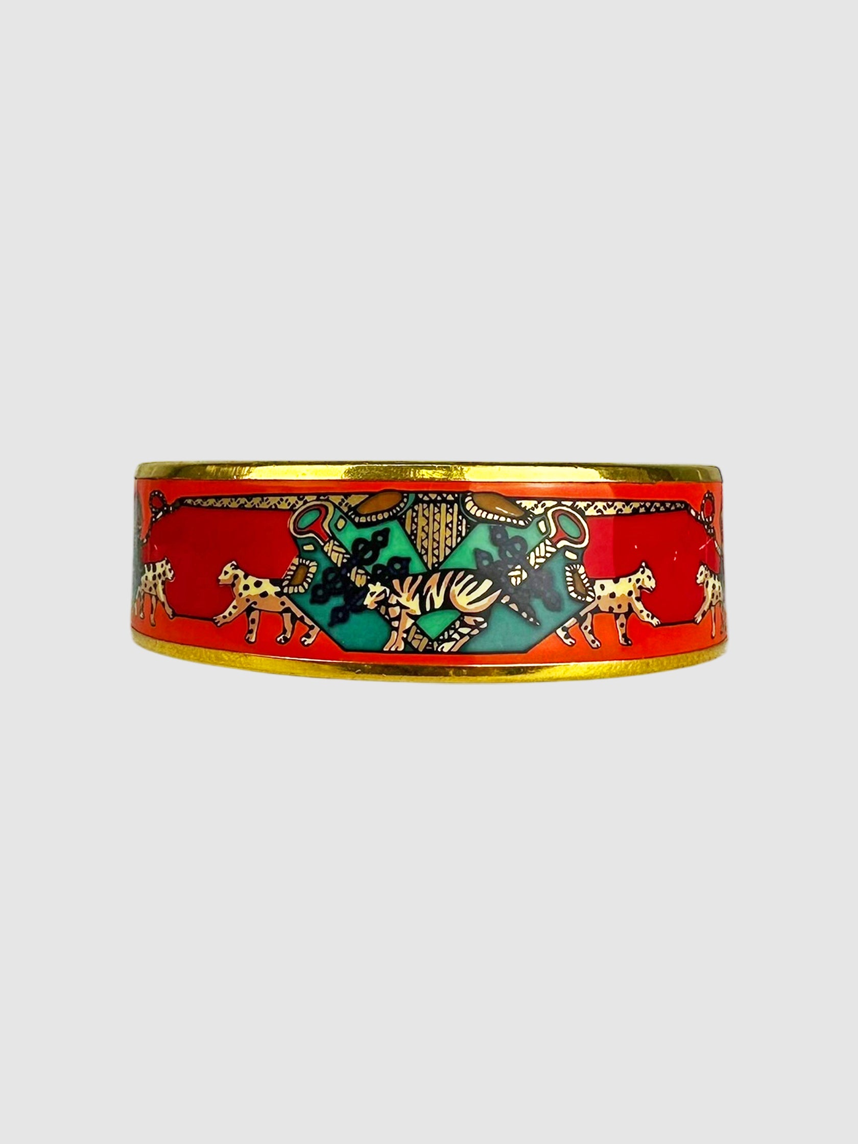 Tiger and Snow Leopard Printed Bangle