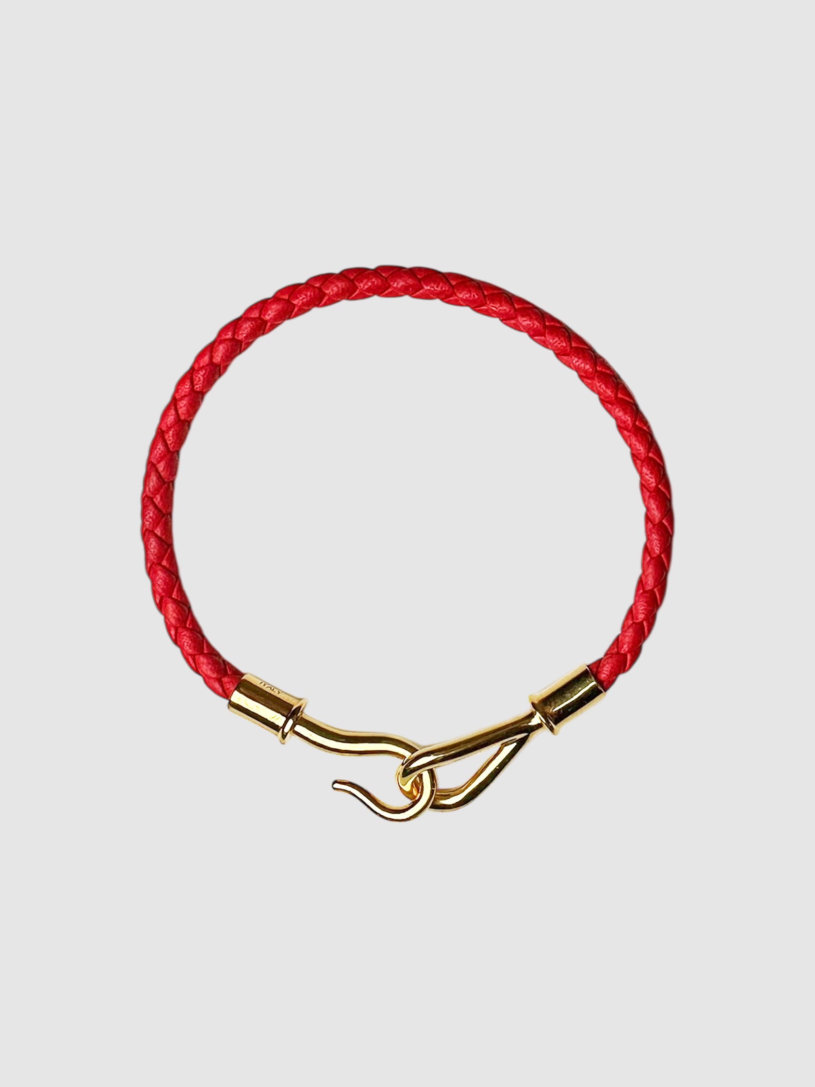 Hermès Red Leather Jumbo Bracelet Luxury Designer Resale Consignment Secondhand Toronto