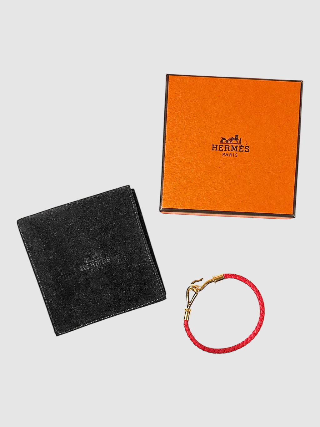 Hermès Red Leather Jumbo Bracelet Luxury Designer Resale Consignment Secondhand Toronto