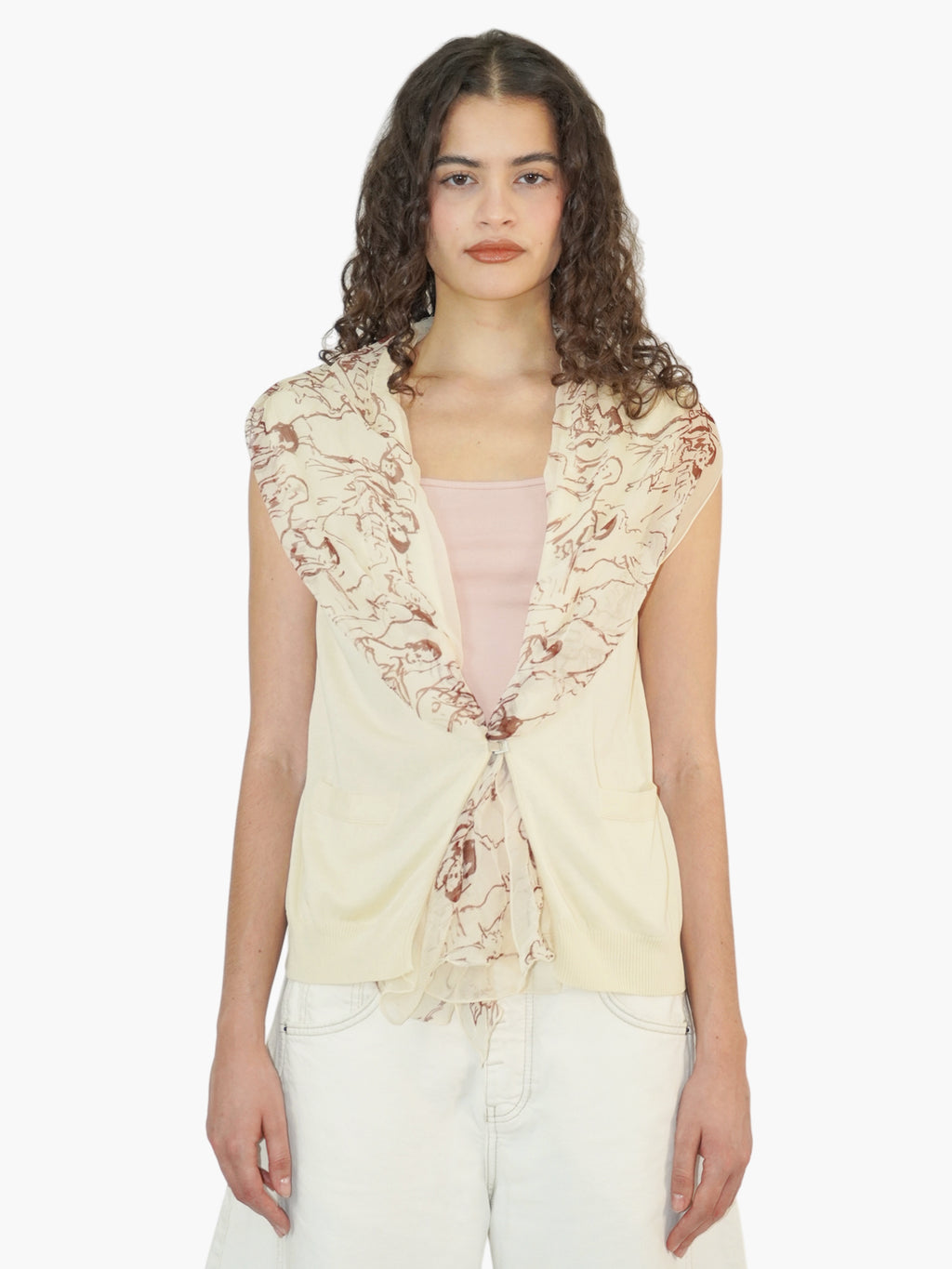 Scarf Detail Sweater