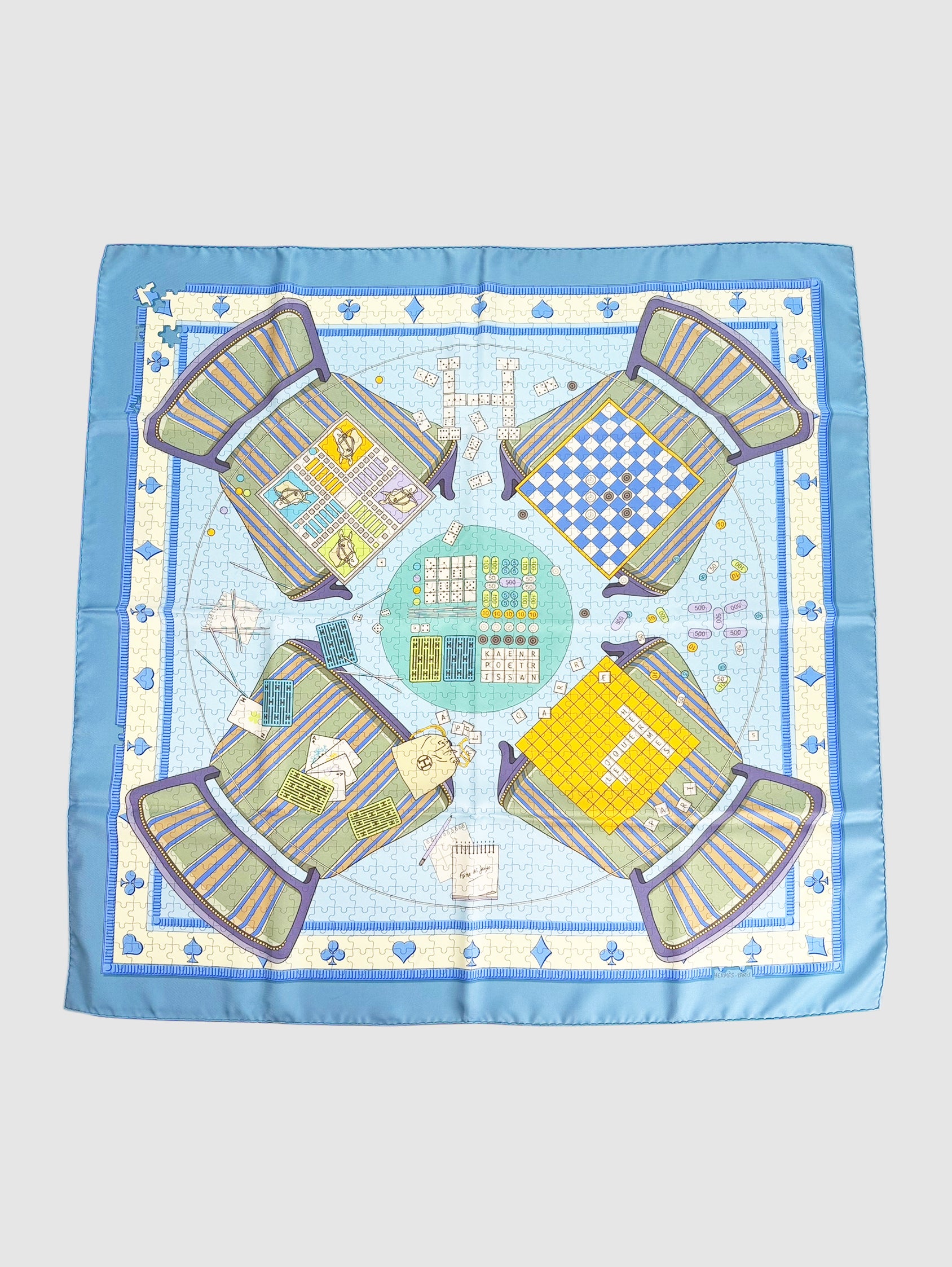 “Faites Vos Jeux” Silk Scarf