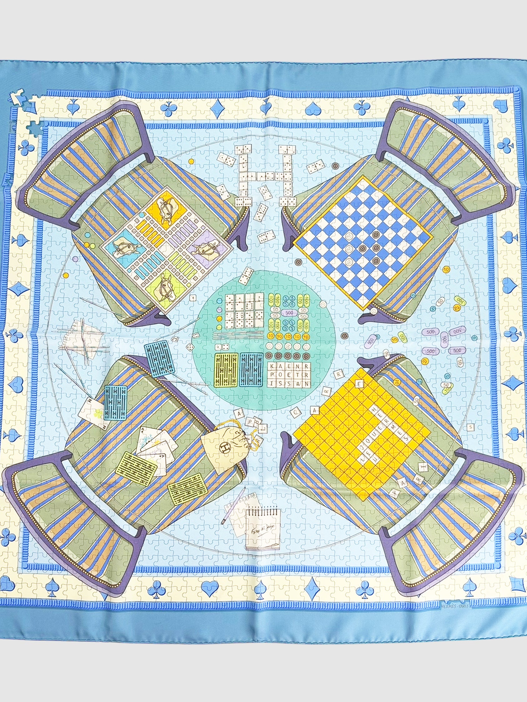 “Faites Vos Jeux” Silk Scarf