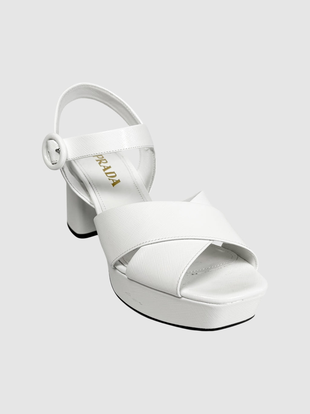Saffiano Platform Sandals