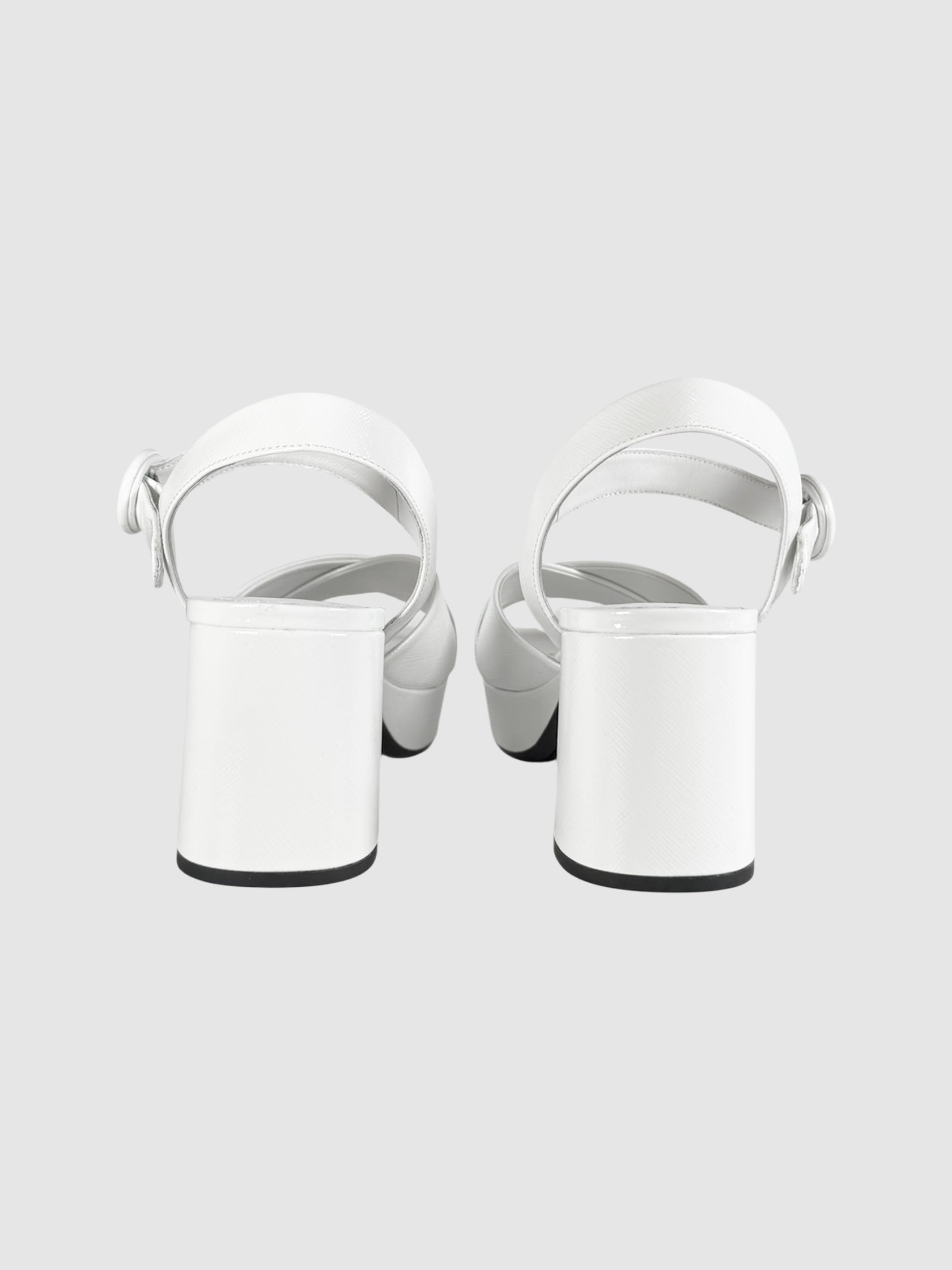 Saffiano Platform Sandals