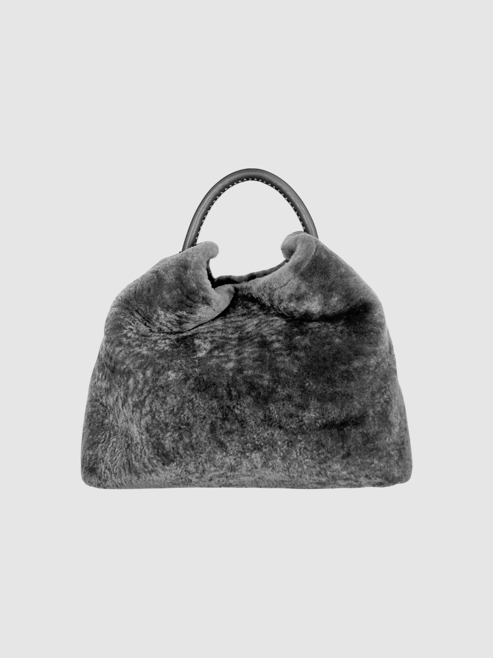 Faux Shearling Baozi Bag
