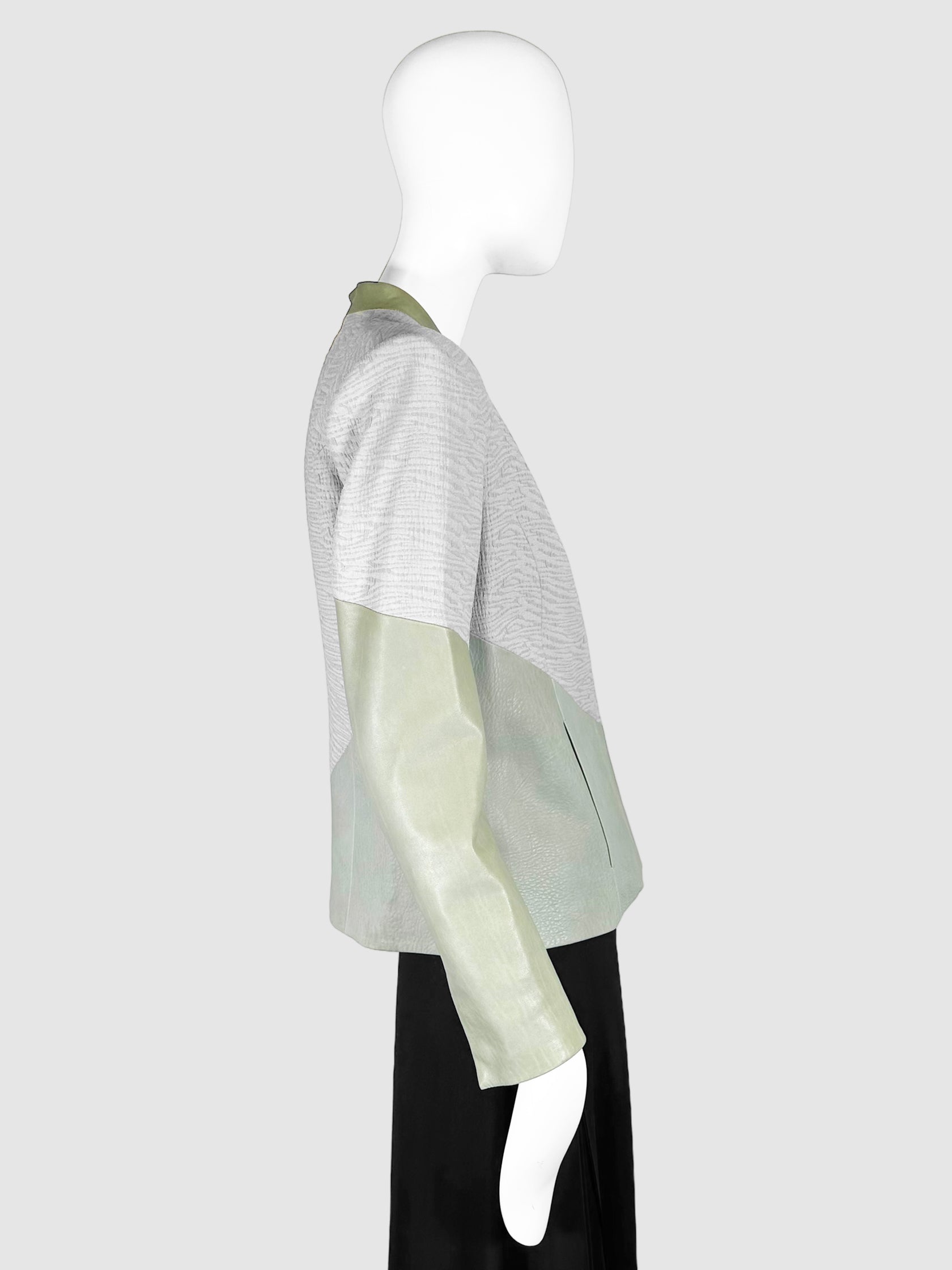 Printed Single-Breasted Blazer - Size S