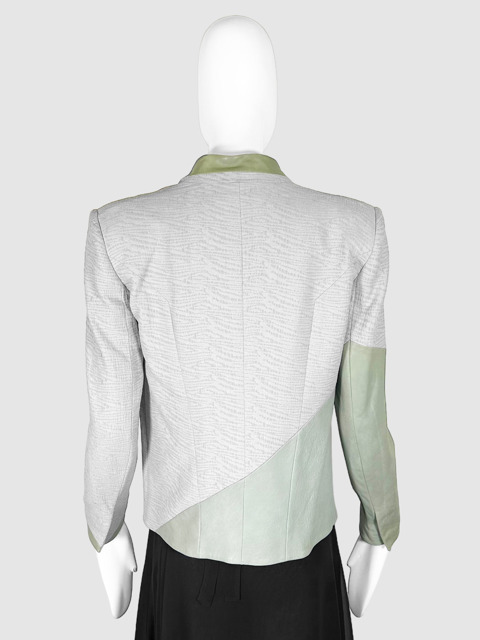 Printed Single-Breasted Blazer - Size S