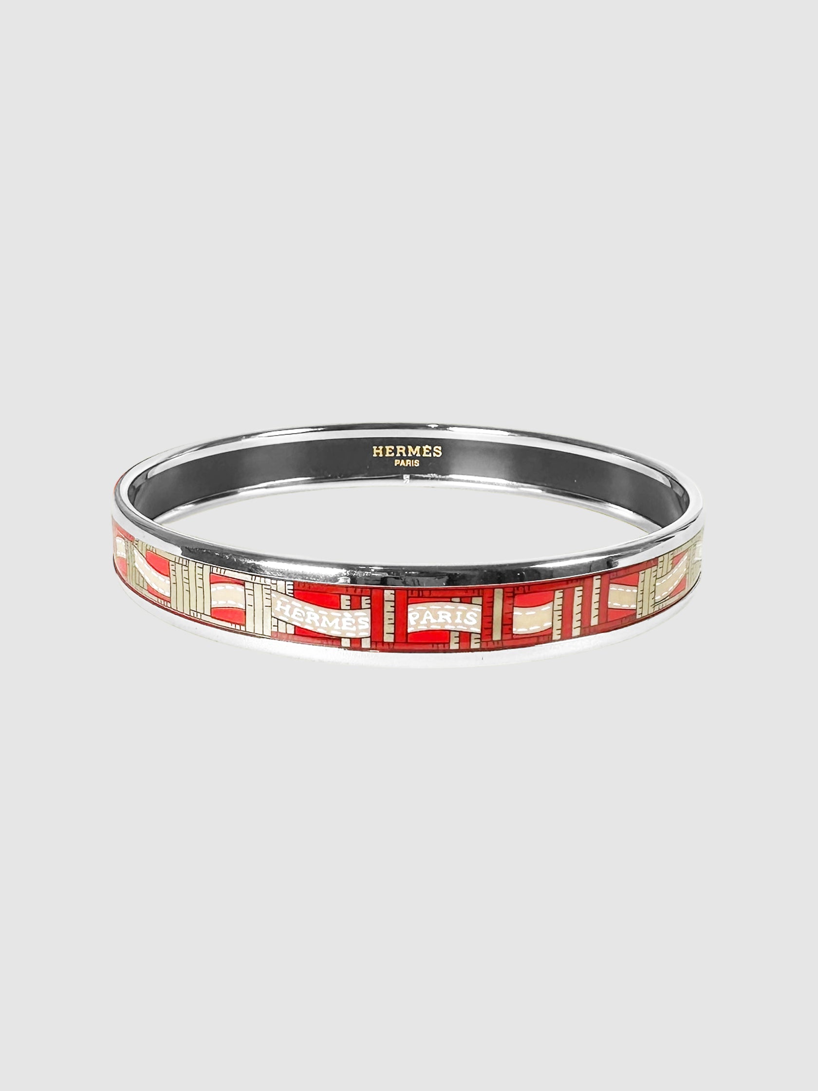 Narrow Enamel Bangle