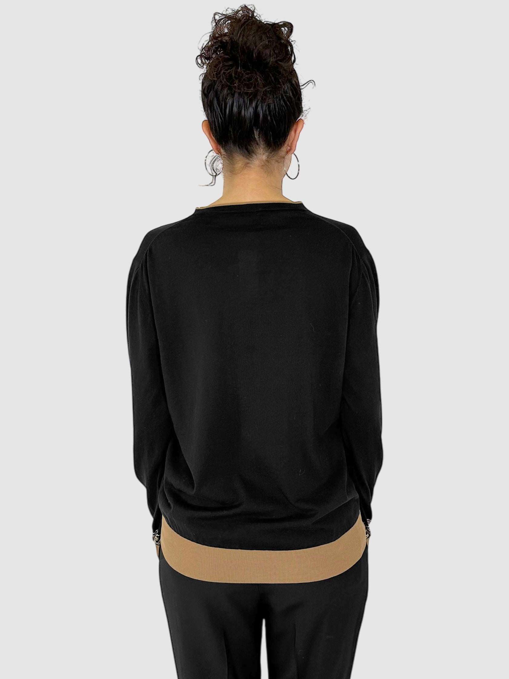 V-Neck Knit Sweater