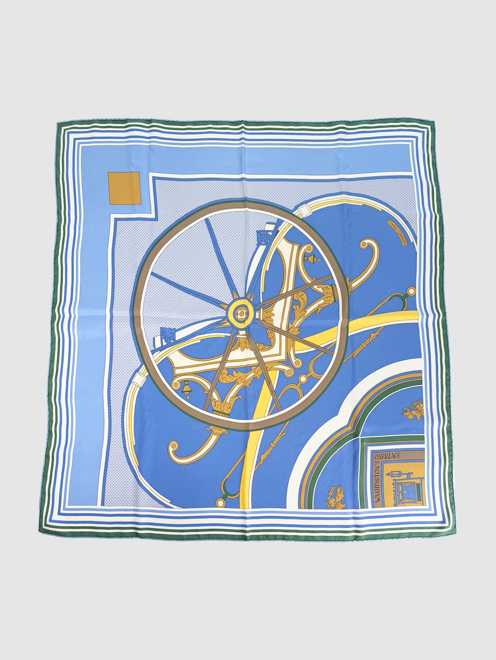 “Washington’s Carriage” Silk Scarf