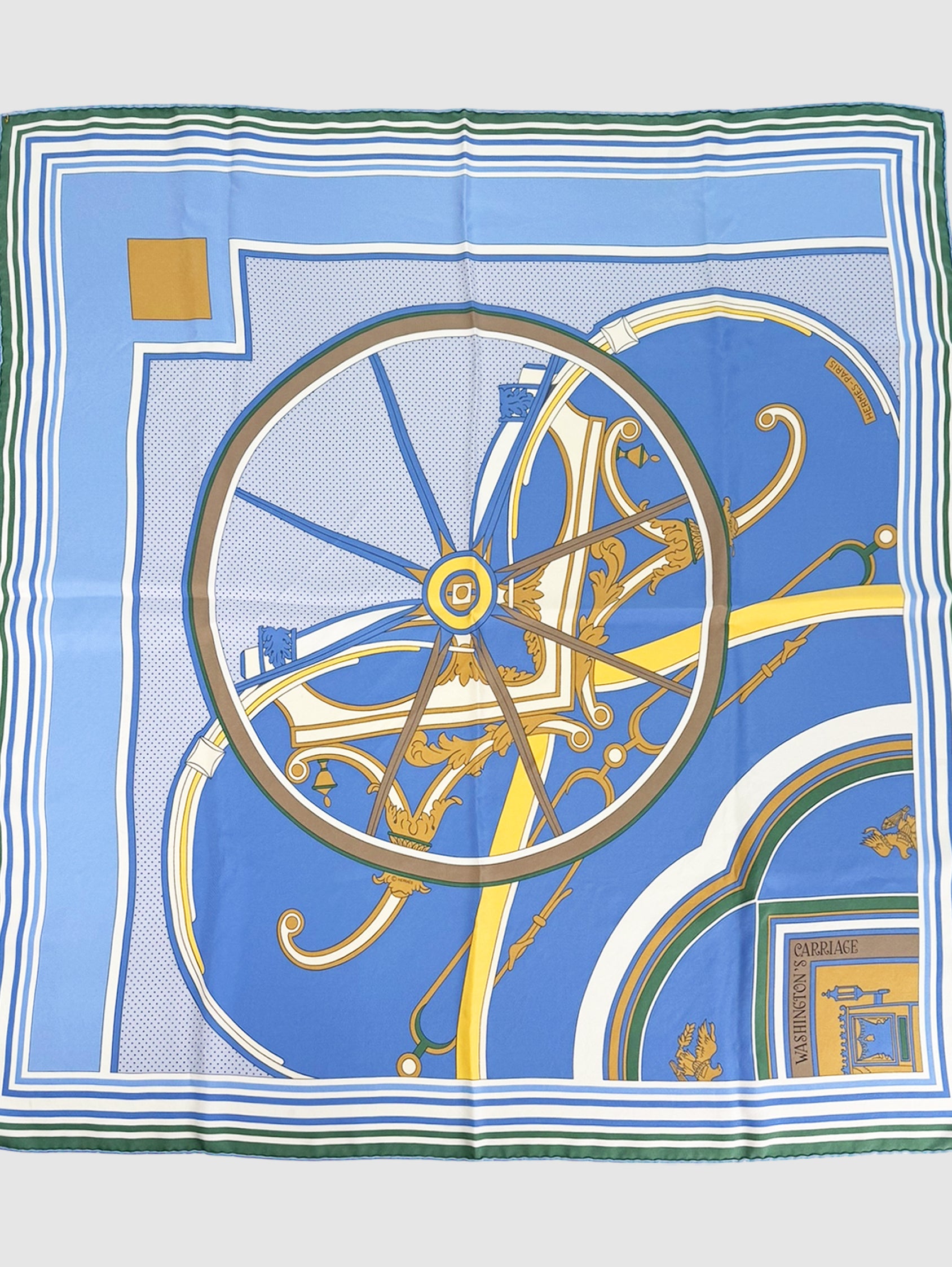 “Washington’s Carriage” Silk Scarf