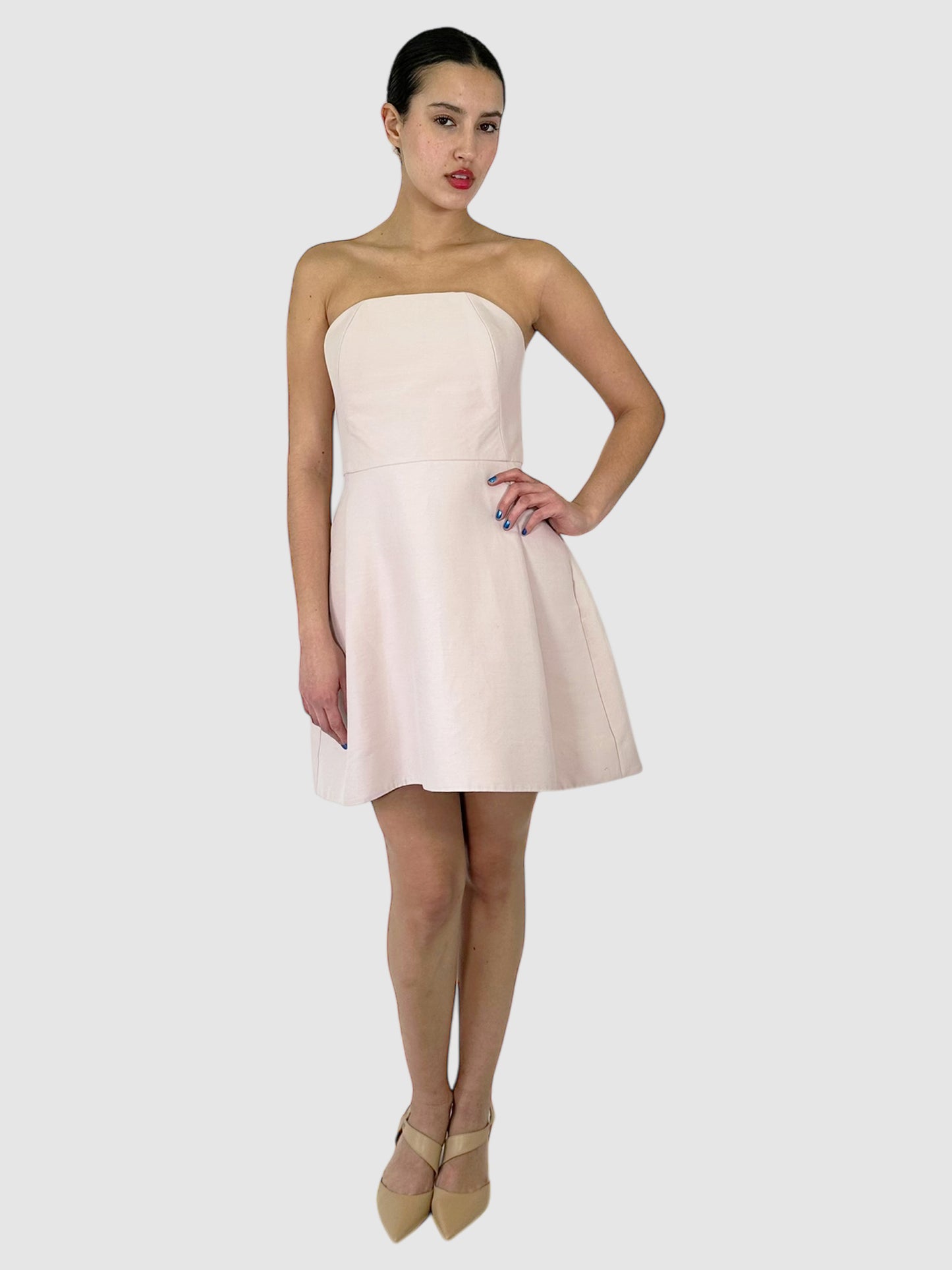 Strapless A-Line Mini Dress - Size 6