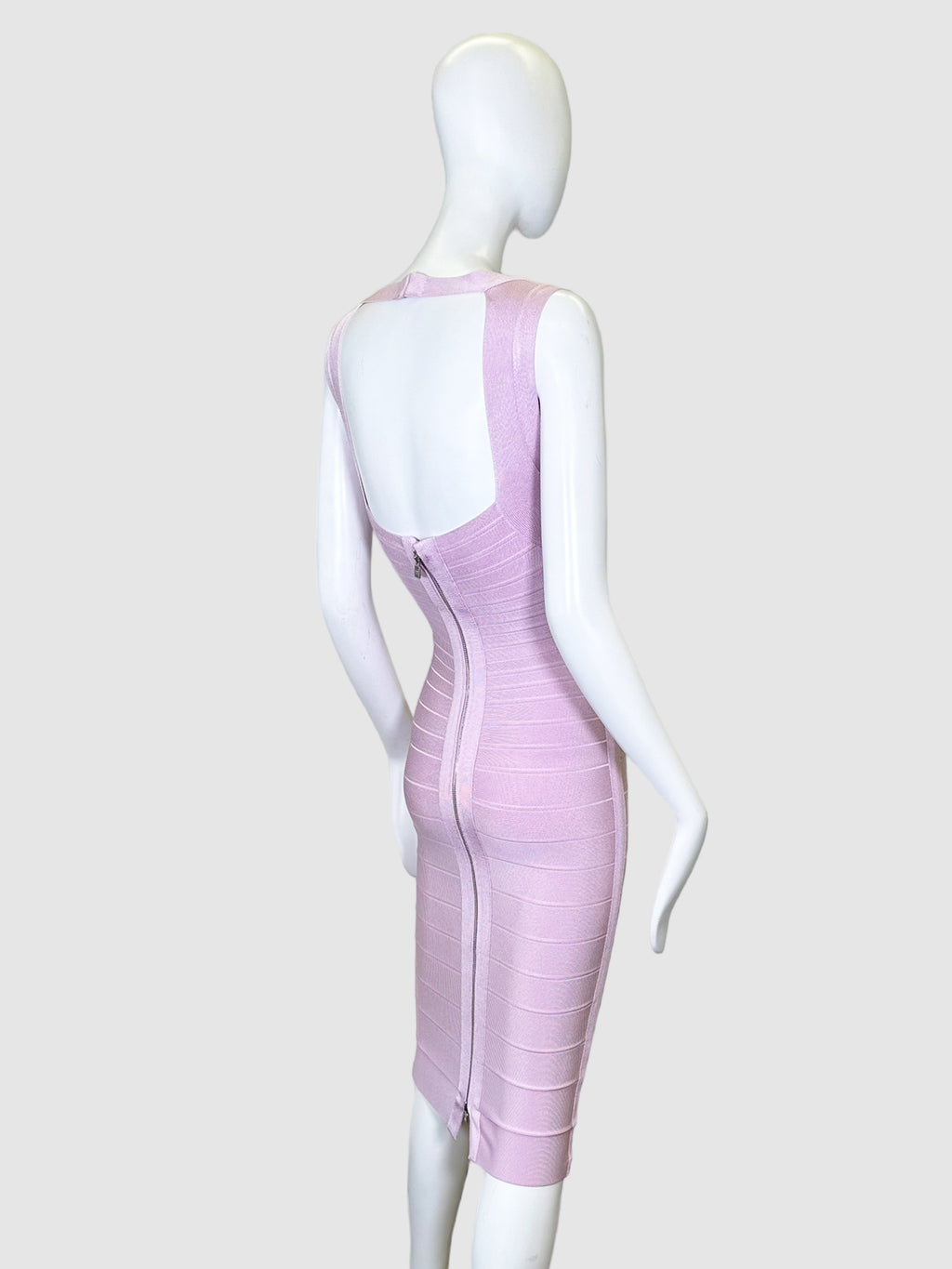 Hervé Léger Sweetheart Neck Midi Dress - Size S